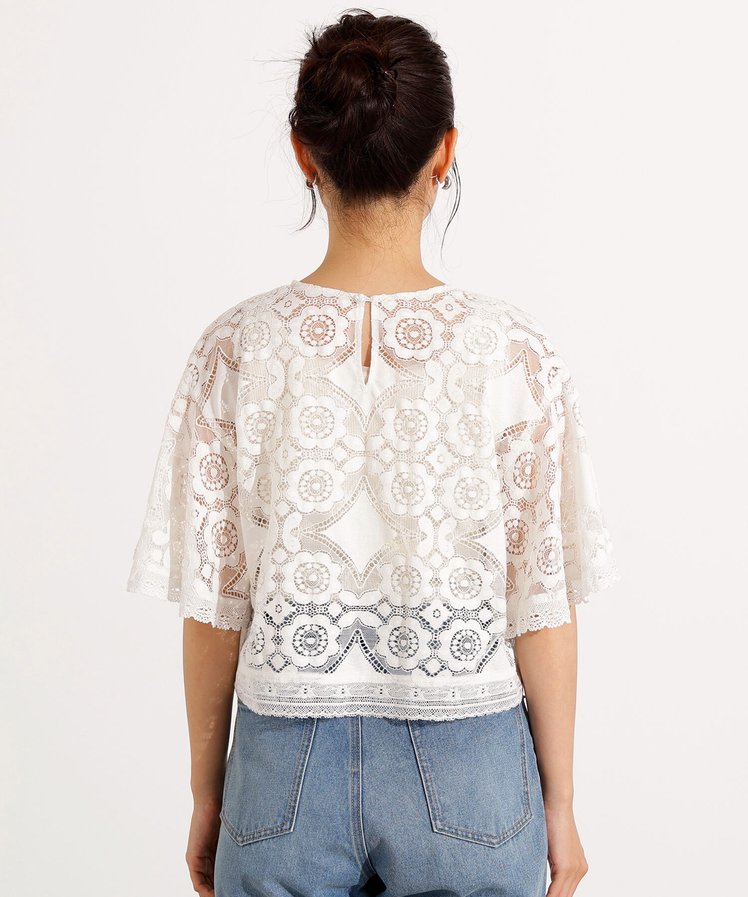  「レースフレアスリーブブラウス」|シャツ・ブラウス|