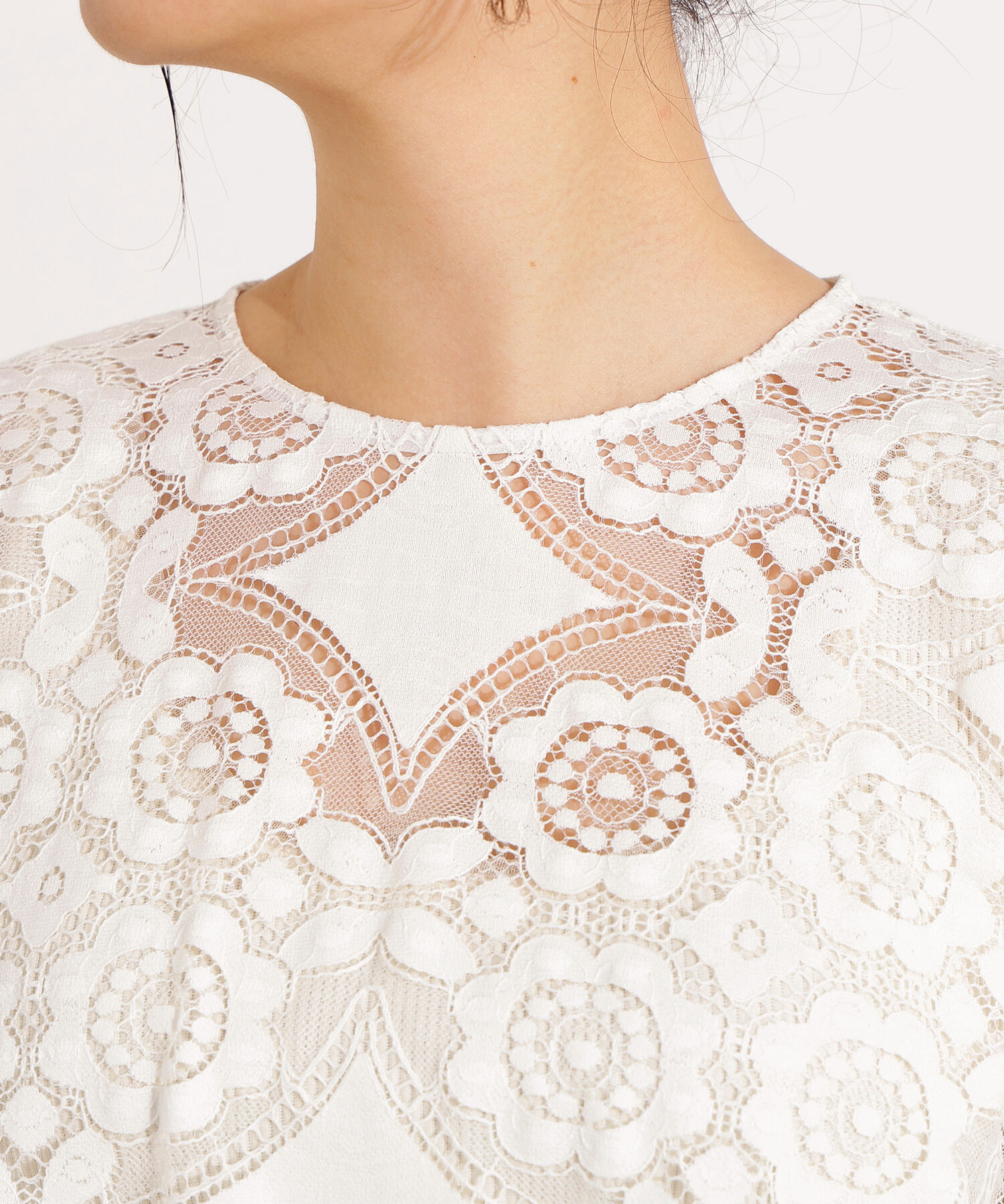  「レースフレアスリーブブラウス」|シャツ・ブラウス|