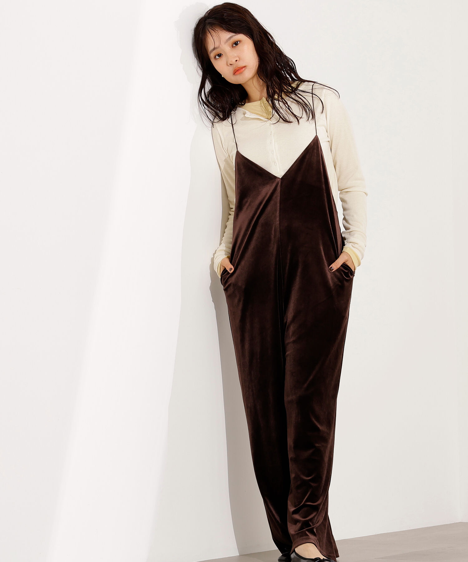  「ベロアオールインワン」|ワンピース|