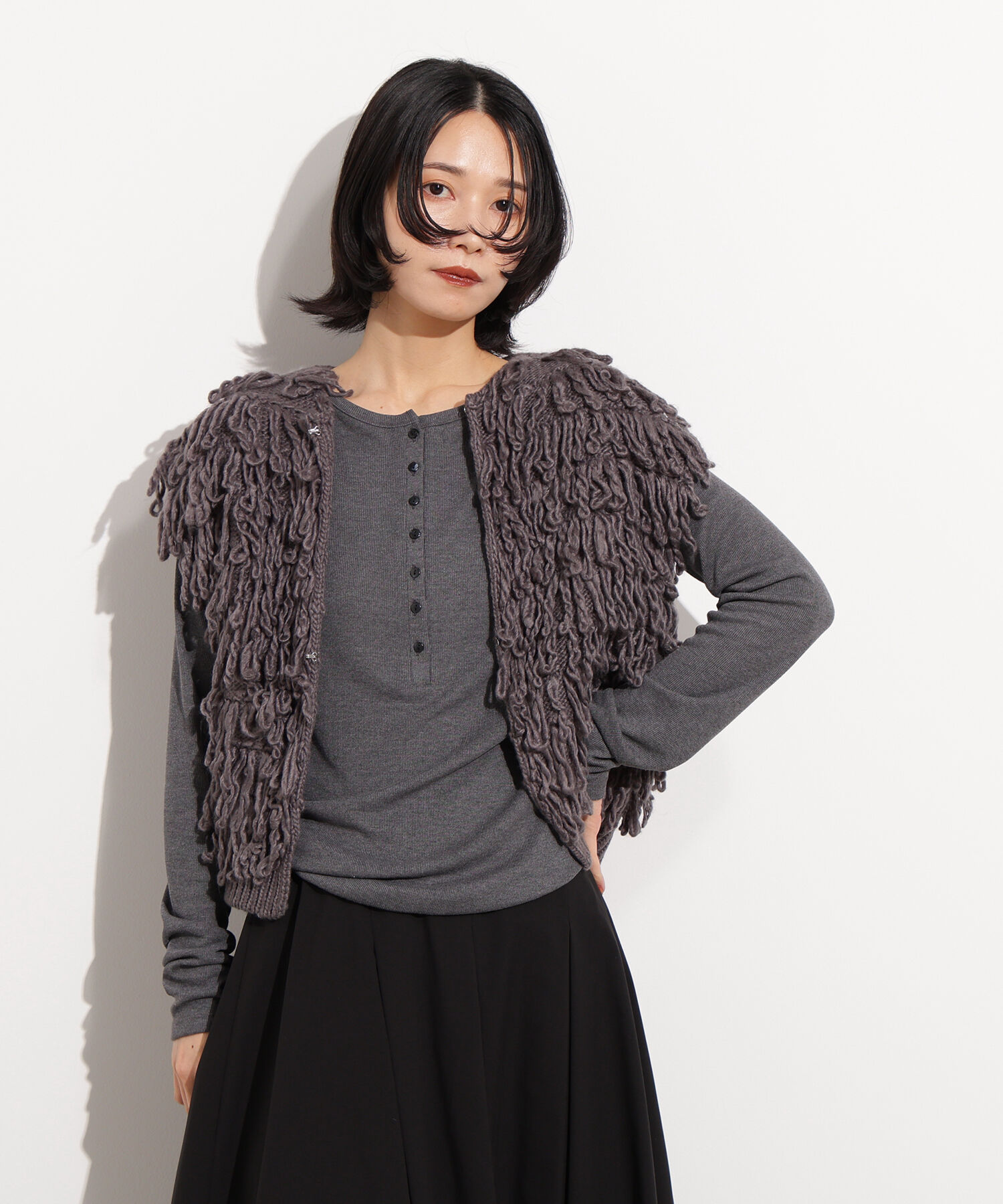  「ループニットベスト」|ニット・セーター|