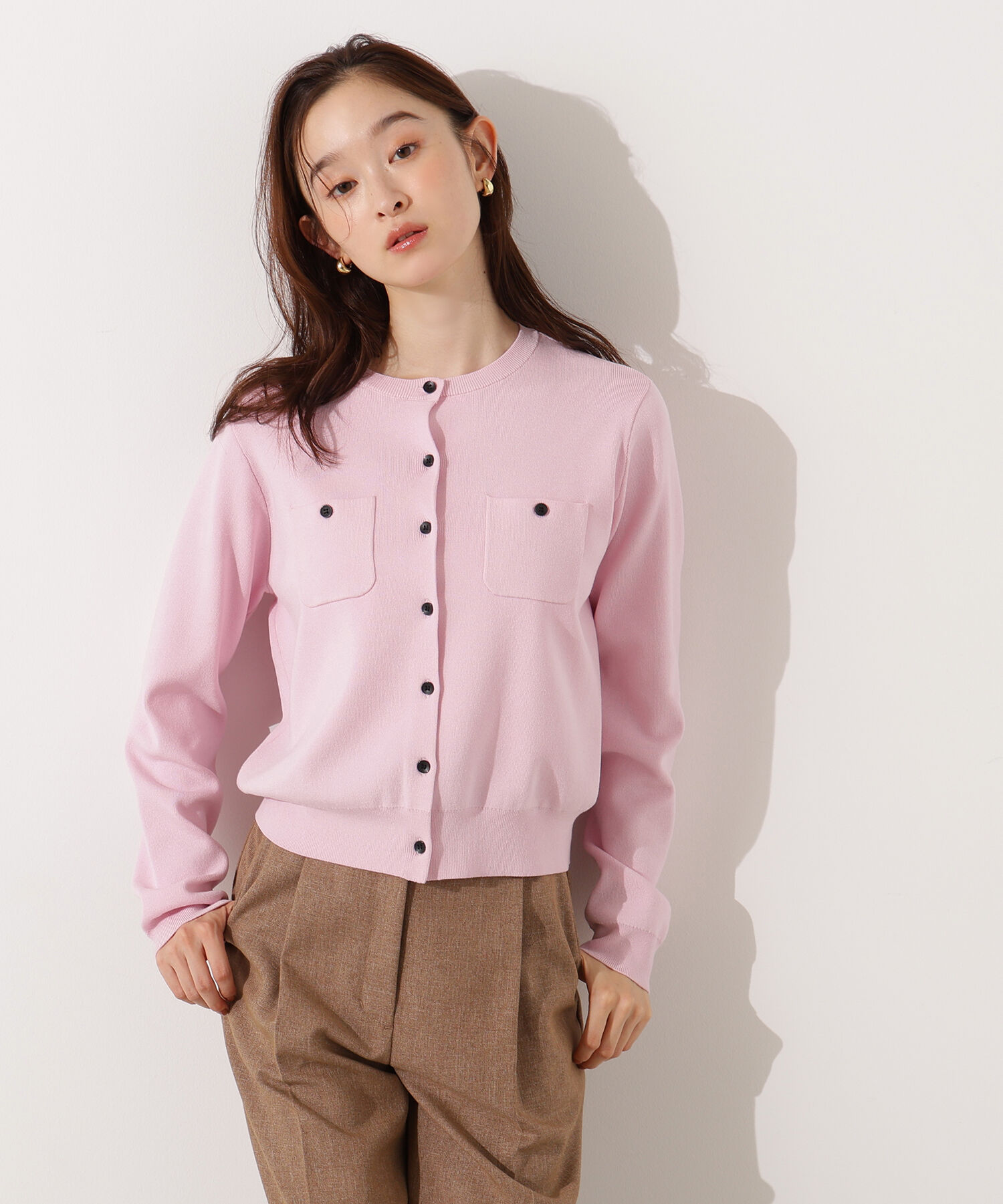  「ベーシックポケットカーディガン」|ニット・セーター|