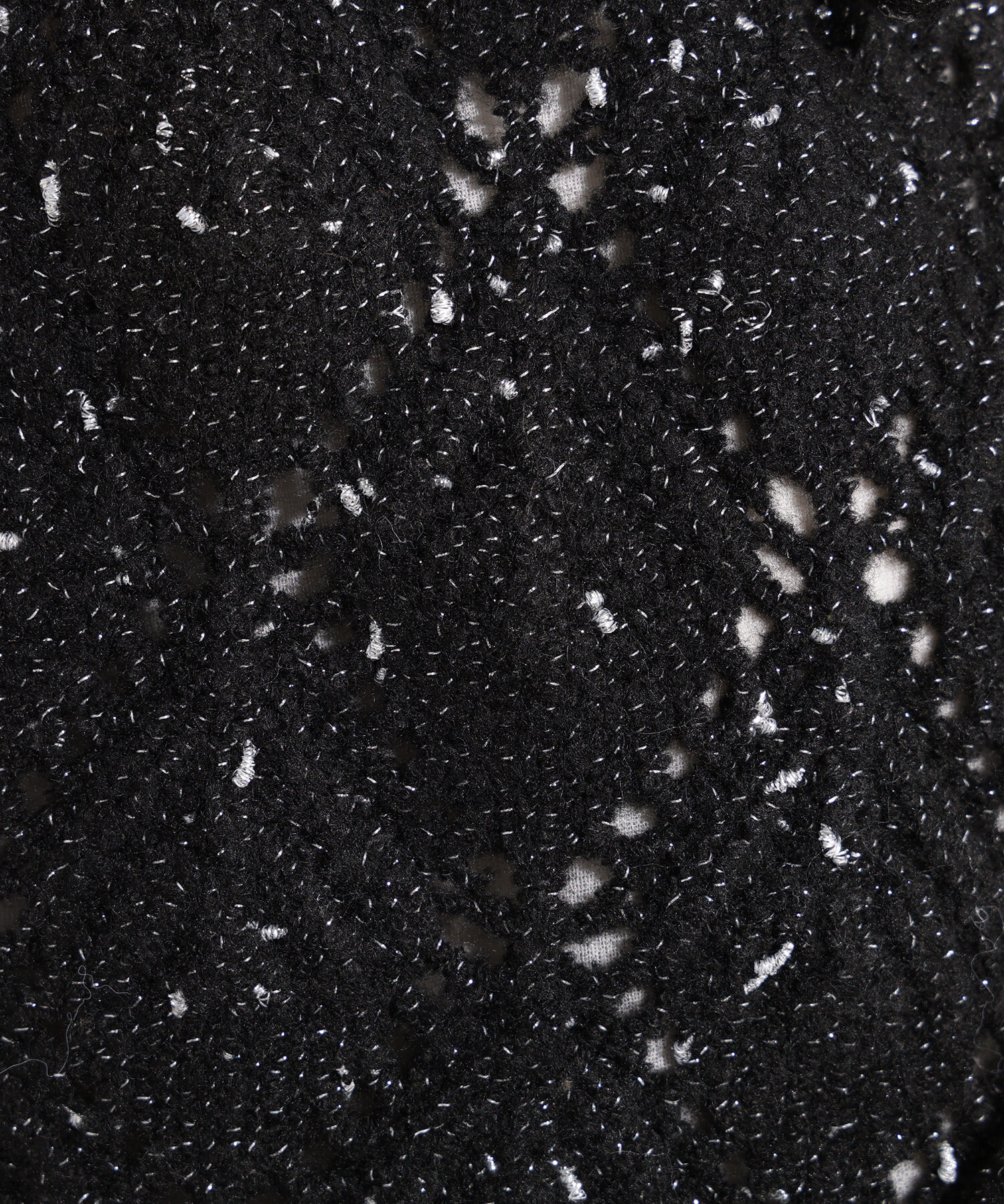  「ラメネップ透かし編みジレ」|ニット・セーター|