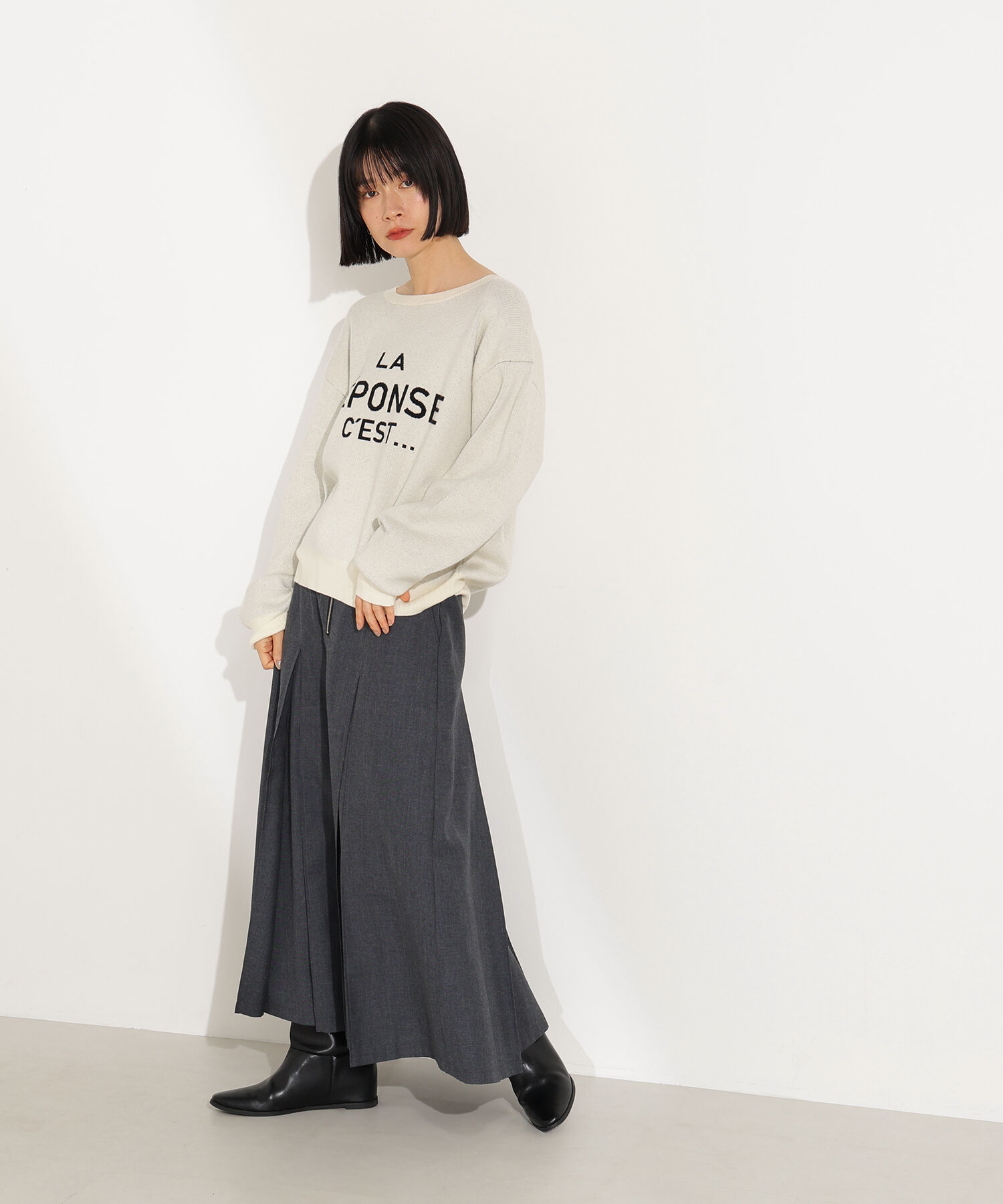  「ボックスタックスカート」|スカート|