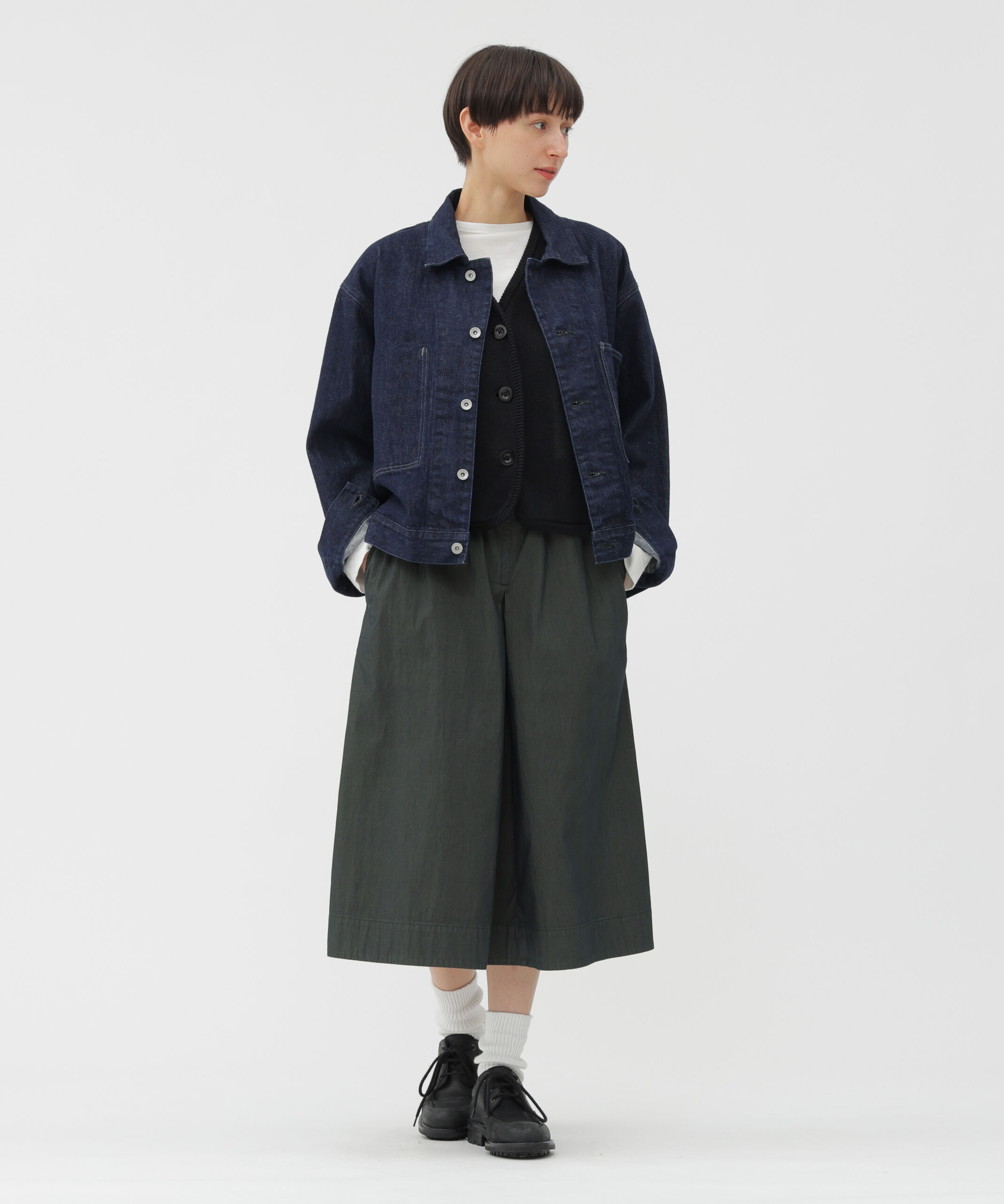 MHL.「DENSE COTTON NYLON SKIRT」|スカート|