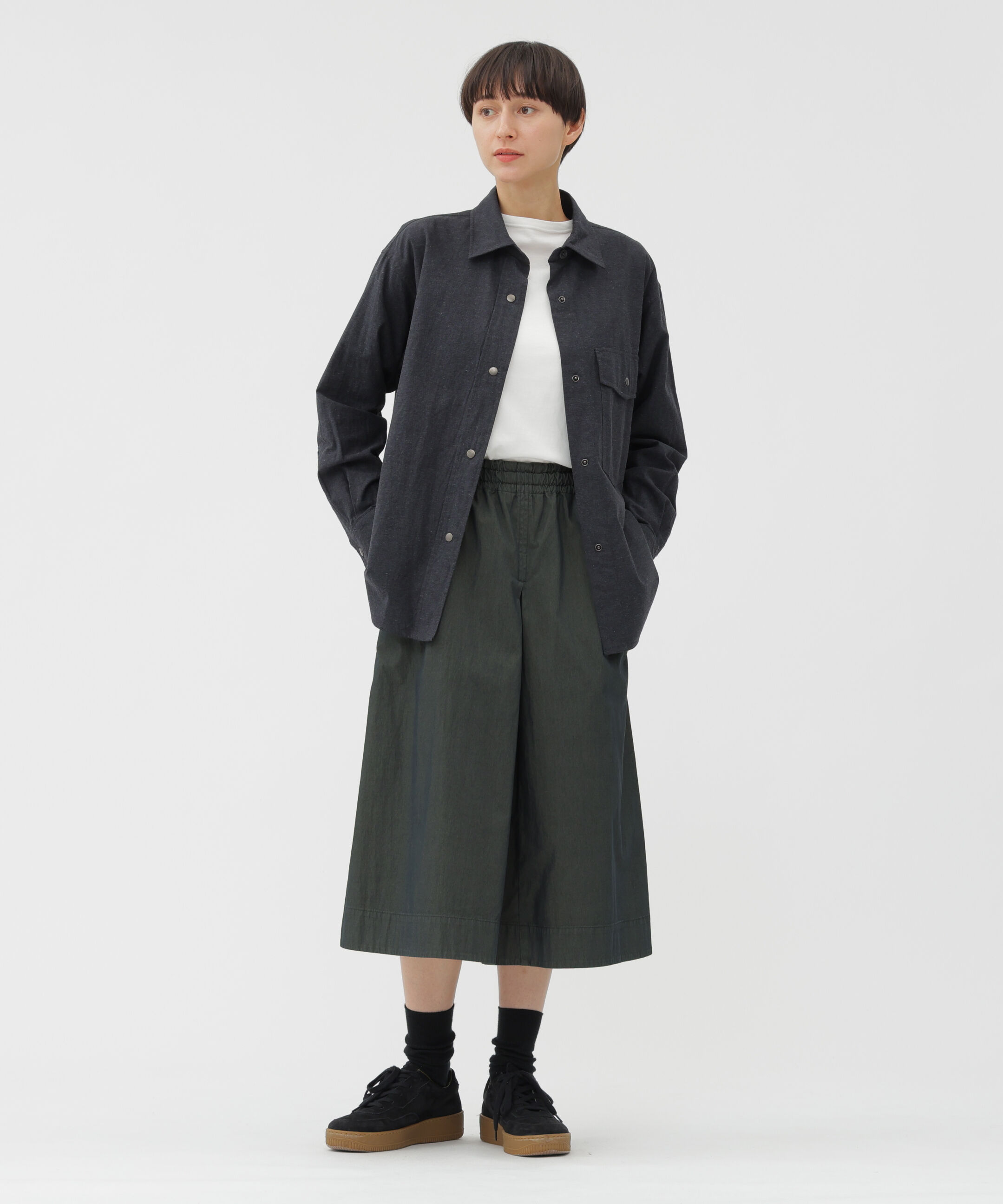MHL.「DENSE COTTON NYLON SKIRT」|スカート|
