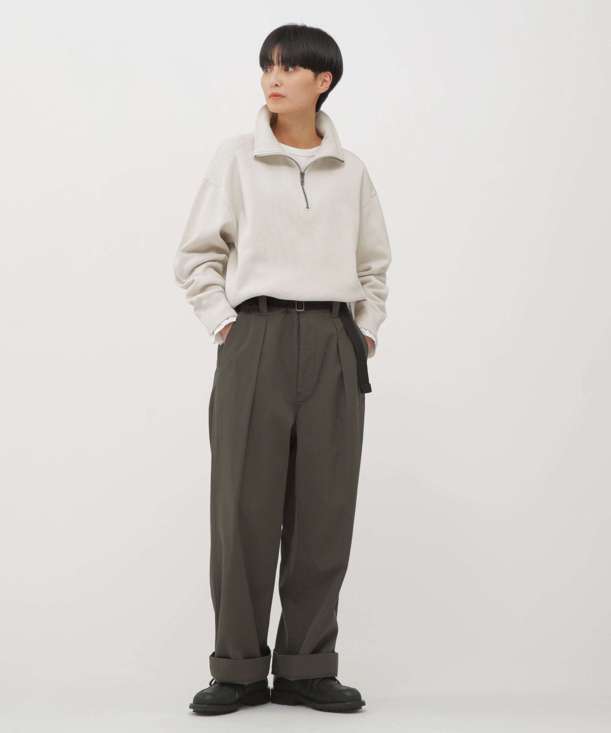 MHL.「WOOL COTTON TWILL TROUSERS」|その他|DARK STONE4