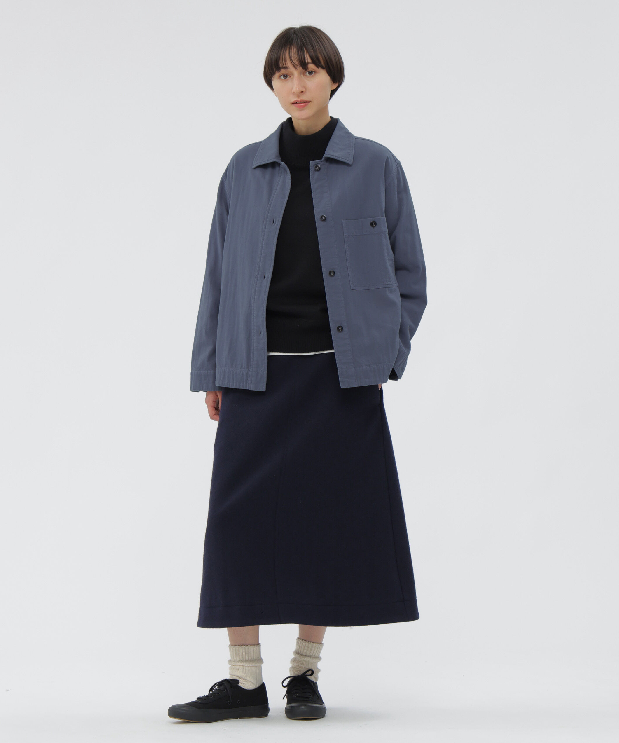 MHL.「GARMENT DYE PLATED ORGANIC COTTON SHIRT」|シャツ・ブラウス|