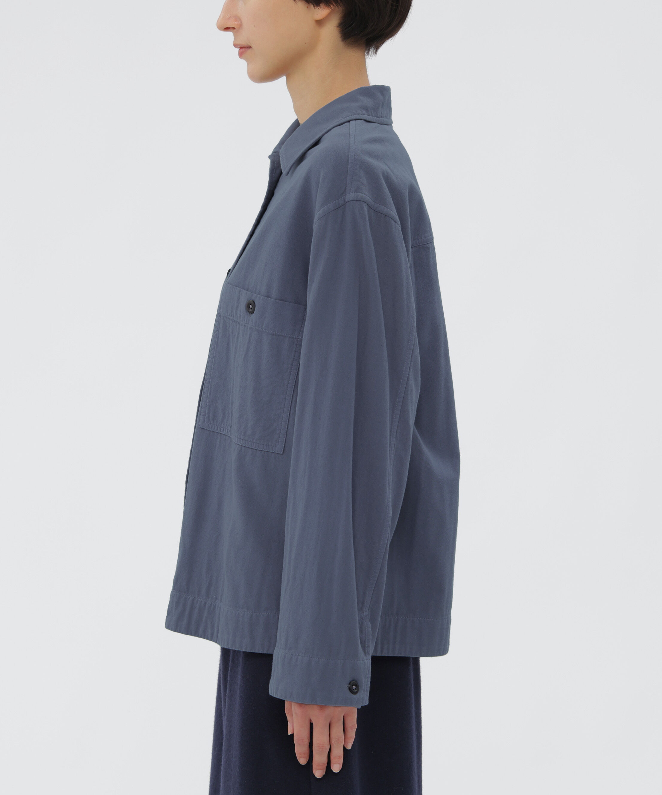 MHL.「GARMENT DYE PLATED ORGANIC COTTON SHIRT」|シャツ・ブラウス|