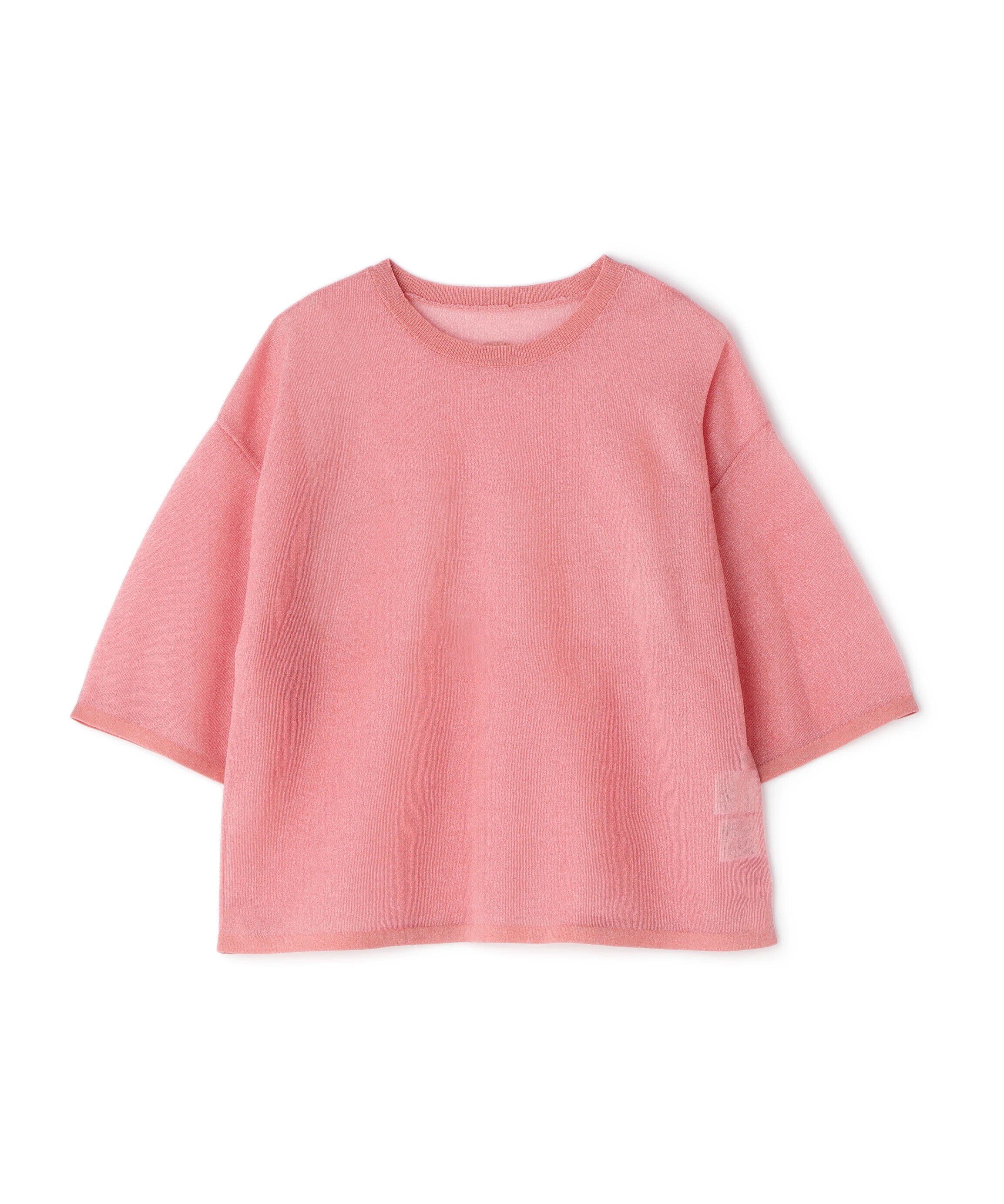  「クロップドシアーニットTシャツ」|ニット・セーター|