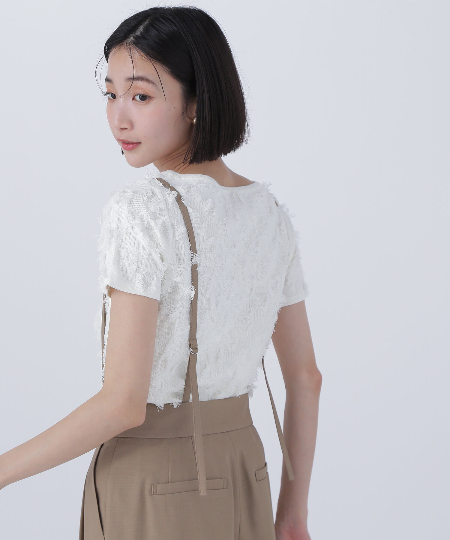  「フリンジコンパクトニット」|ニット・セーター|