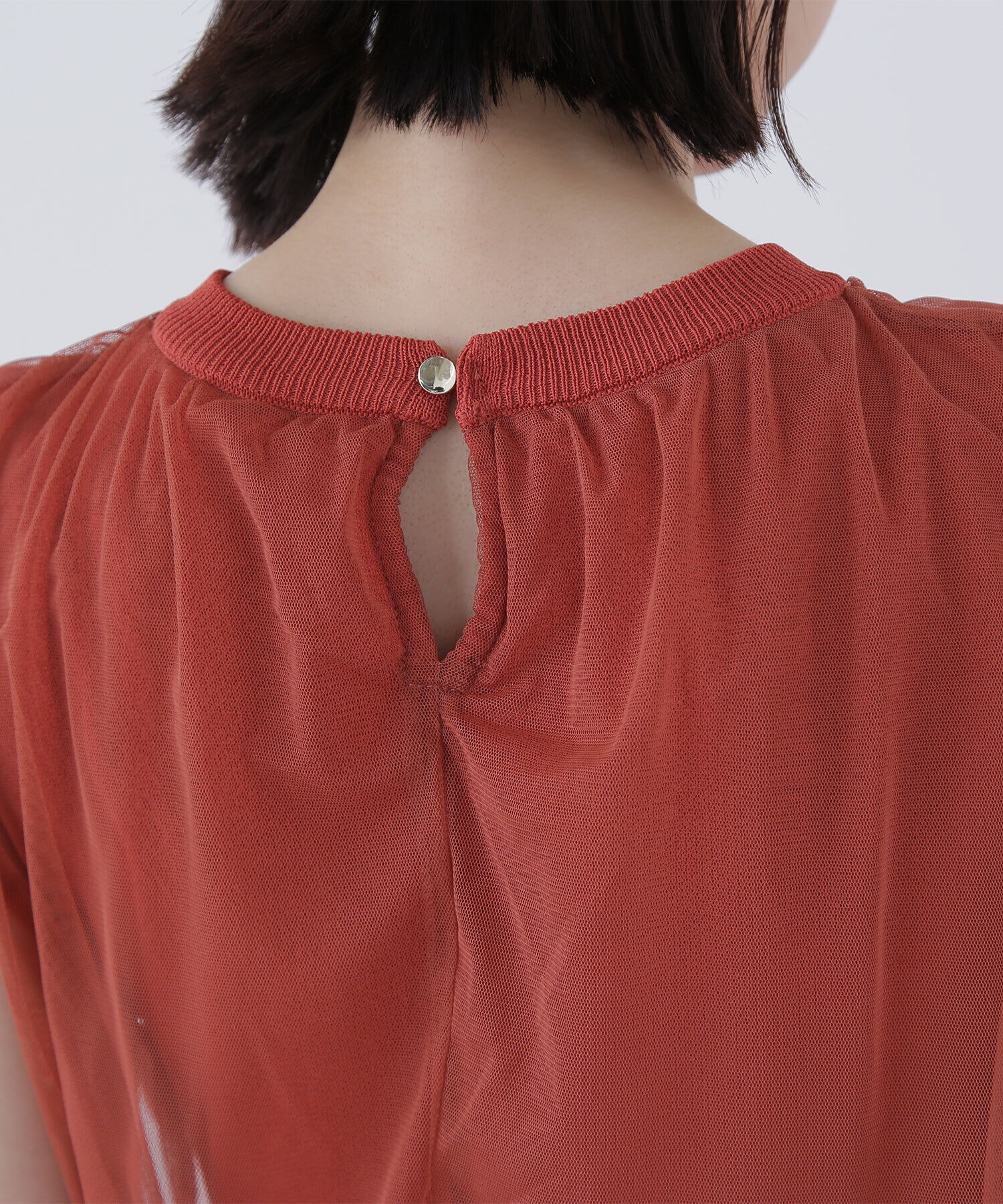  「チュールドッキングニットワンピース」|ワンピース|