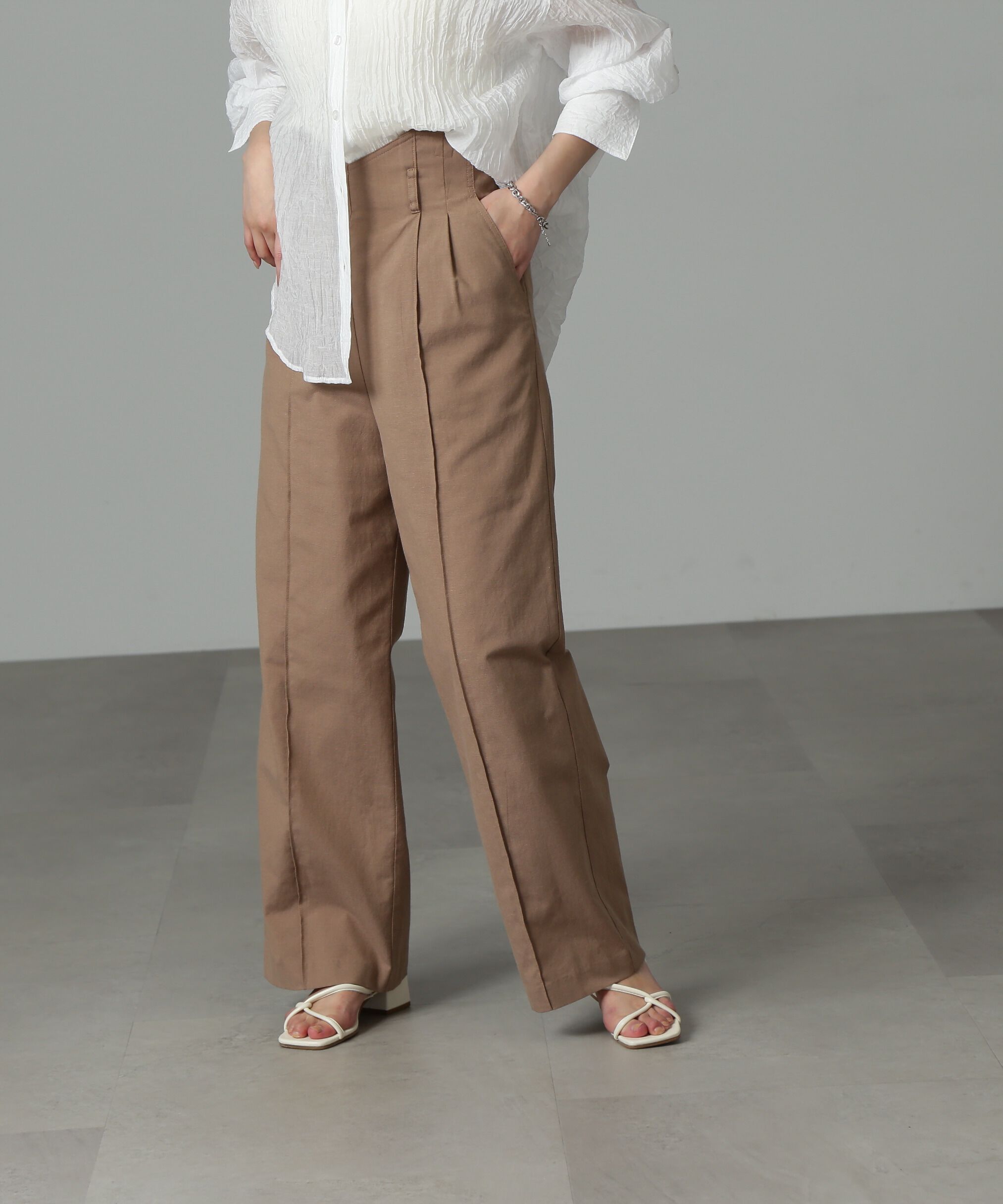  「[ｾｯﾄｱｯﾌﾟ対応][Sｼﾘｰｽﾞ対応商品]綿麻ｻｽ付きﾀｯｸﾜｲﾄﾞ  」|その他|