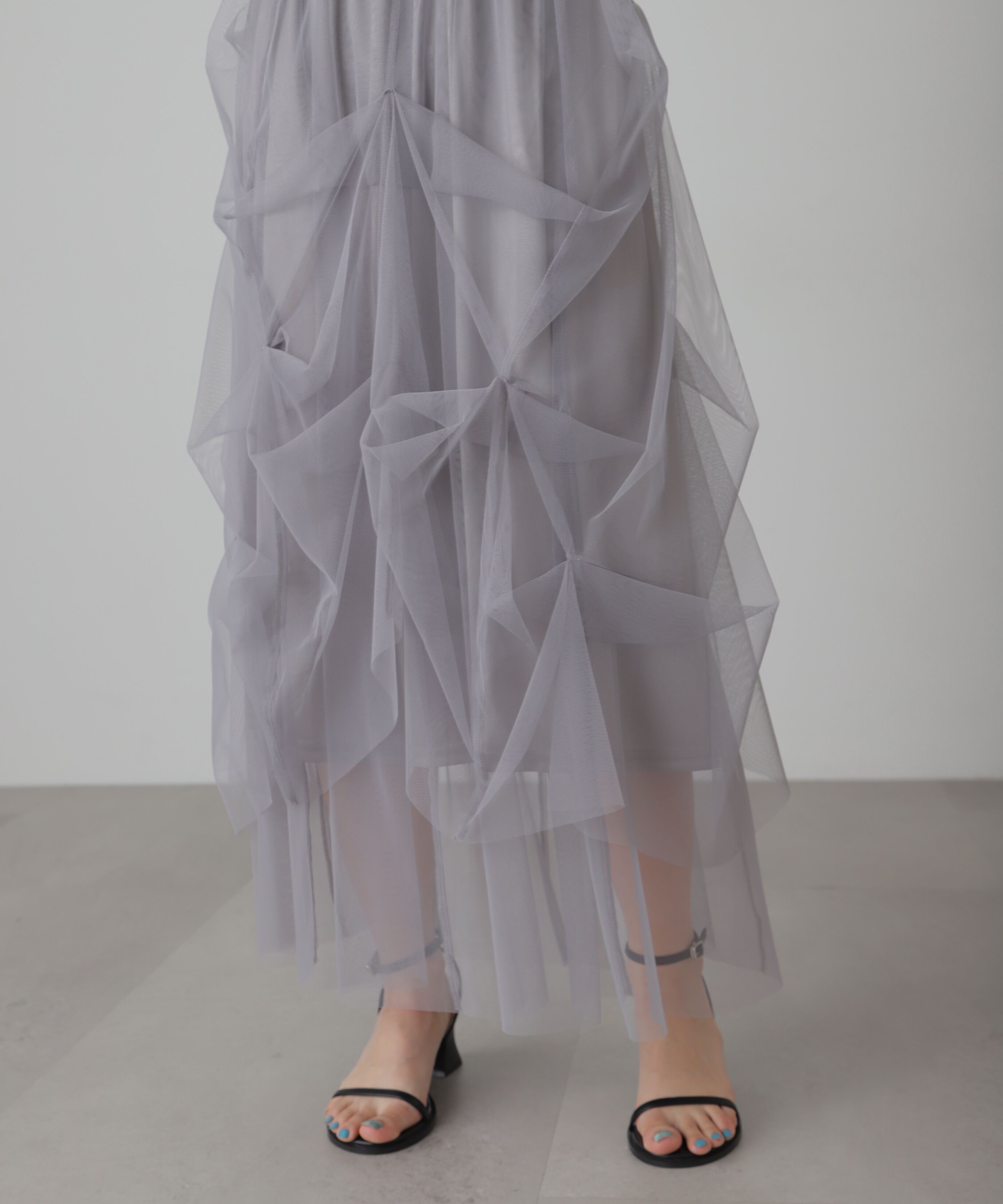 「チュールイレギュラータックスカート」|スカート|