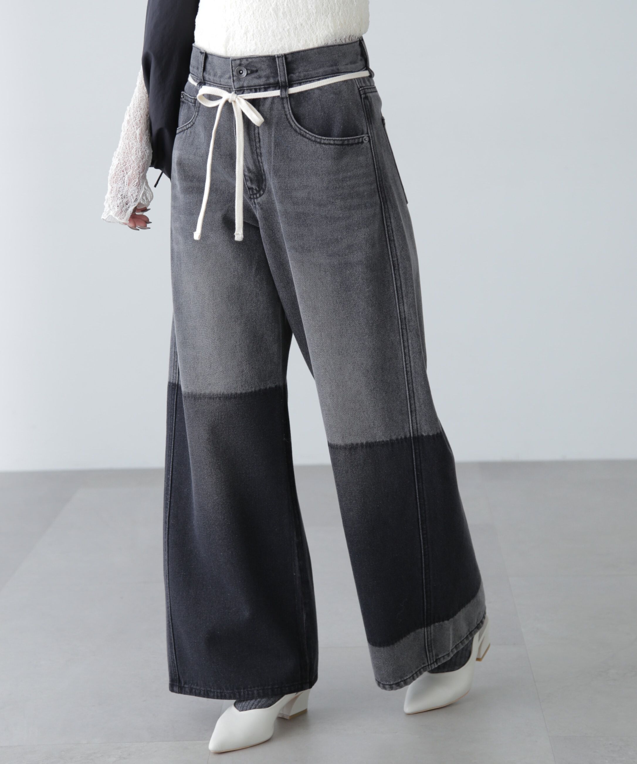  「リメイク風ワイドデニム」|その他|