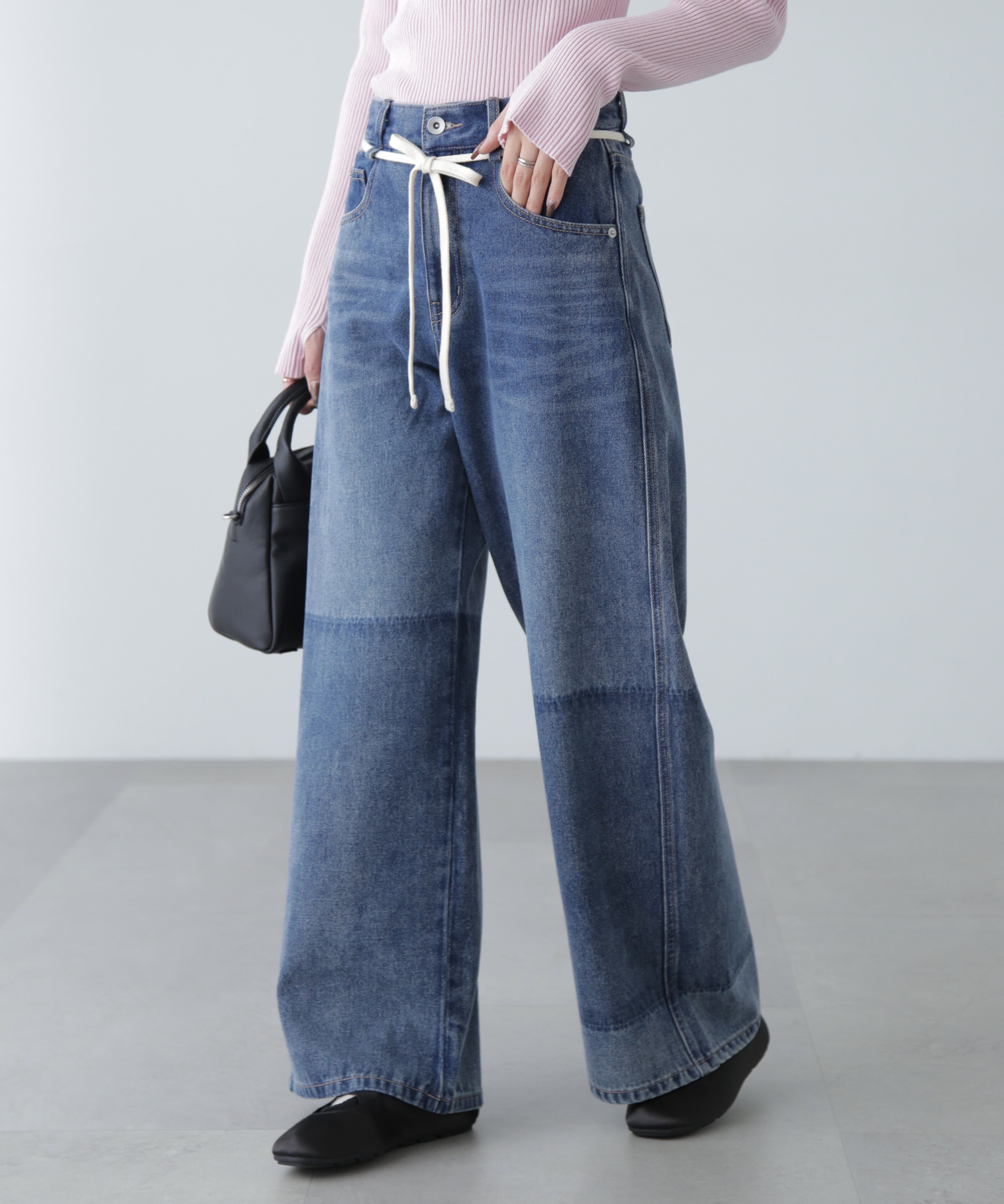  「リメイク風ワイドデニム」|その他|