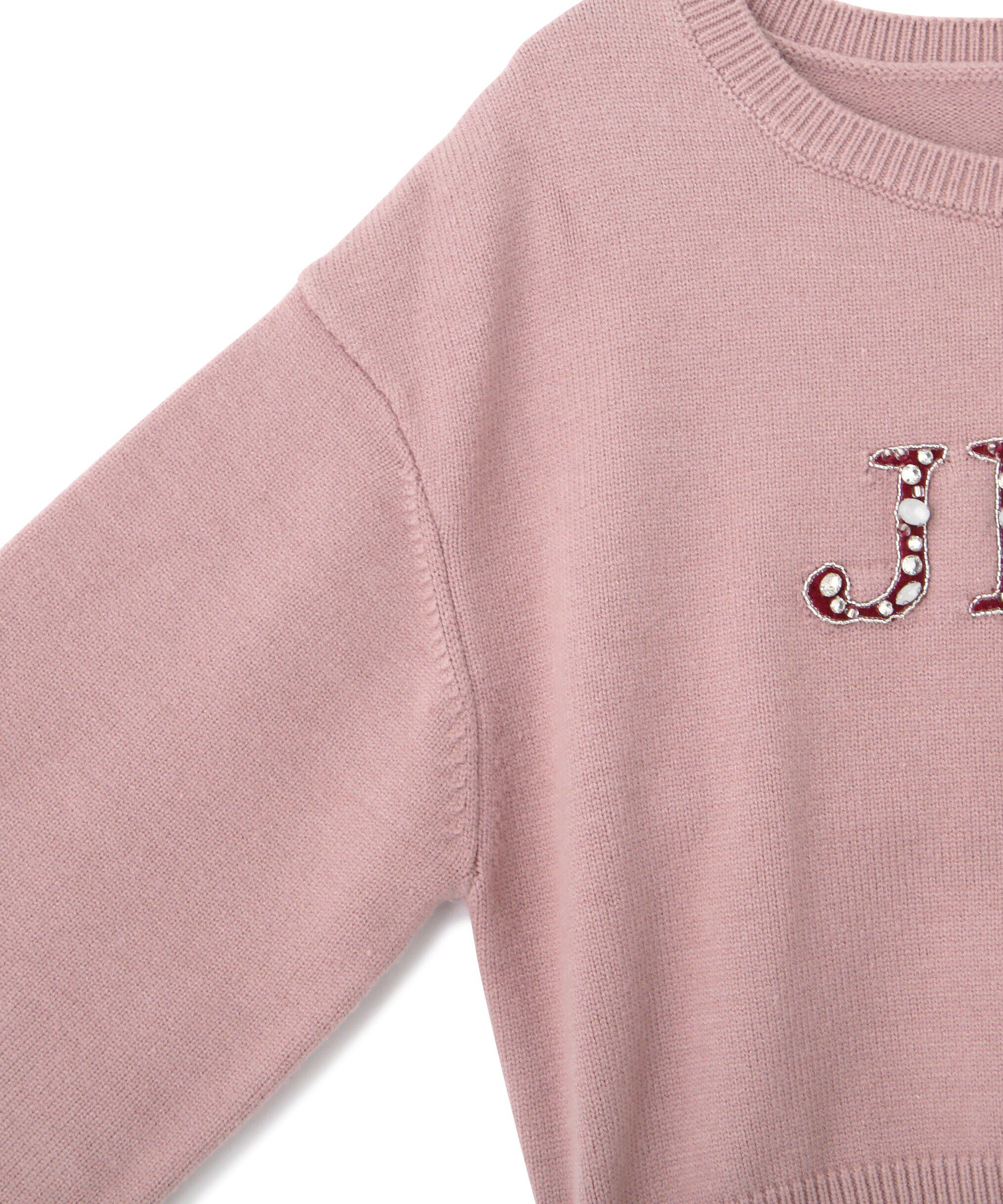  「クリスタルビジューロゴニット」|ニット・セーター|