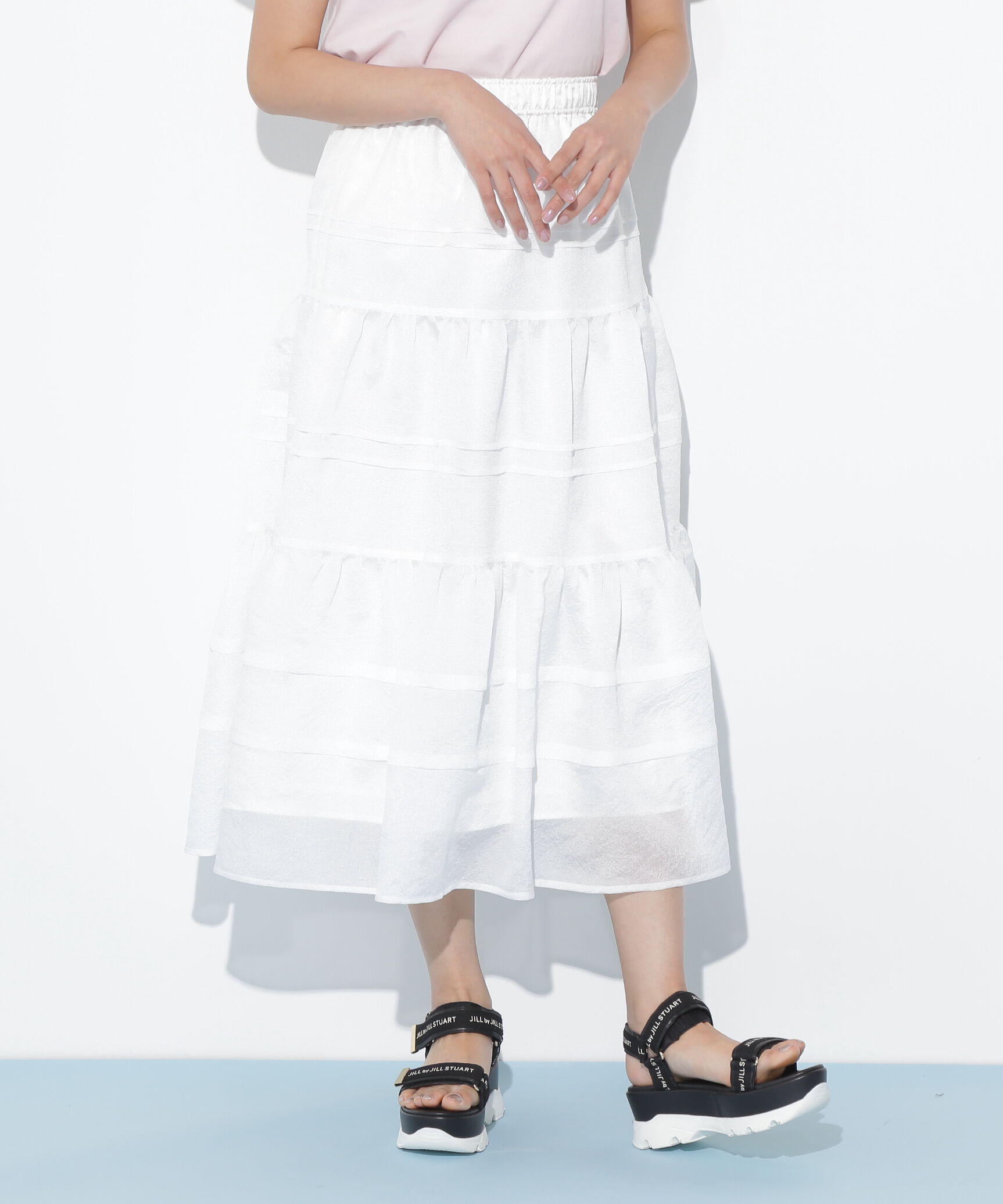  「タックティアードシアースカート」|スカート|