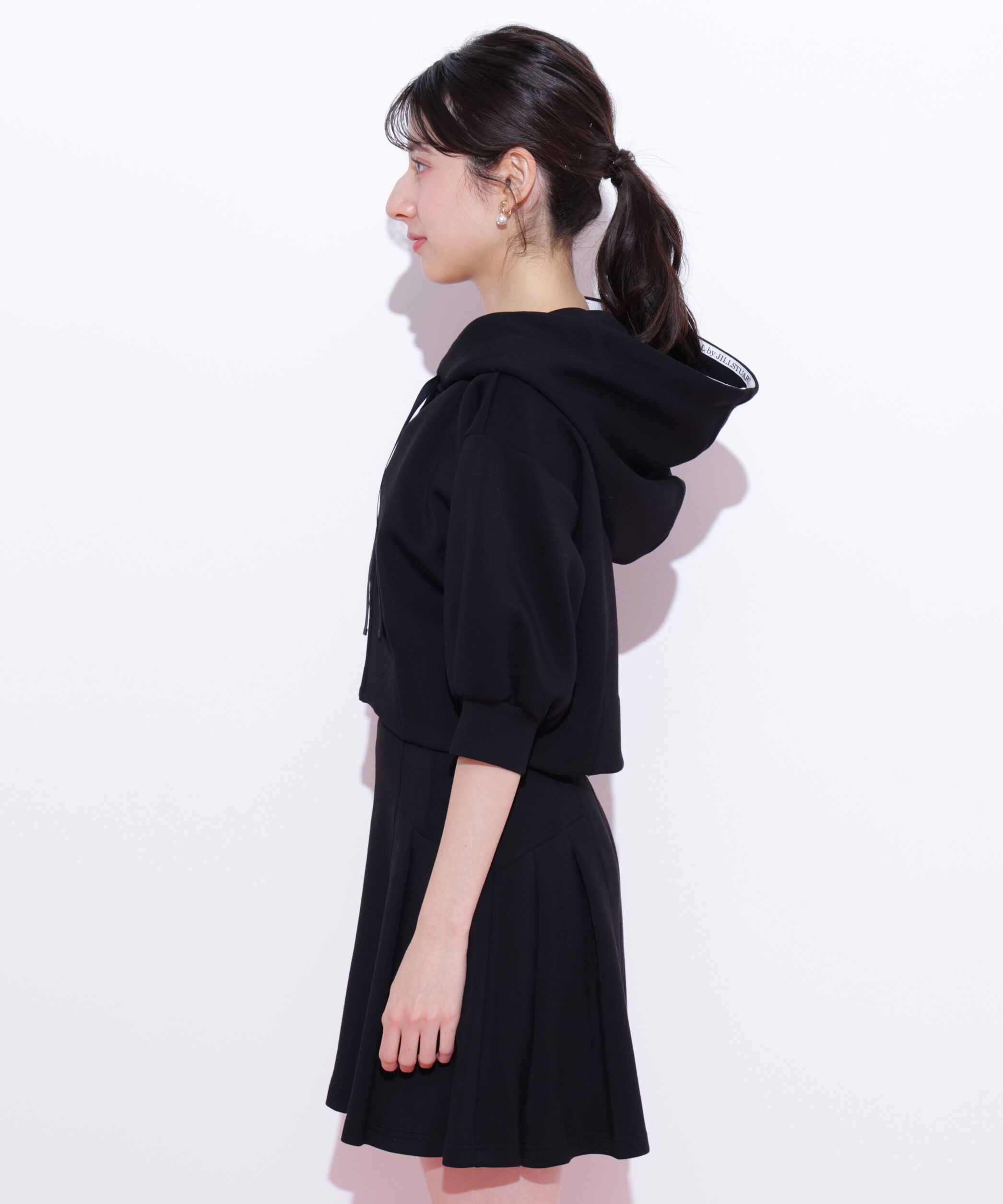  「5分袖ダイバーセットアップパーカー」|Tシャツ・カットソー|