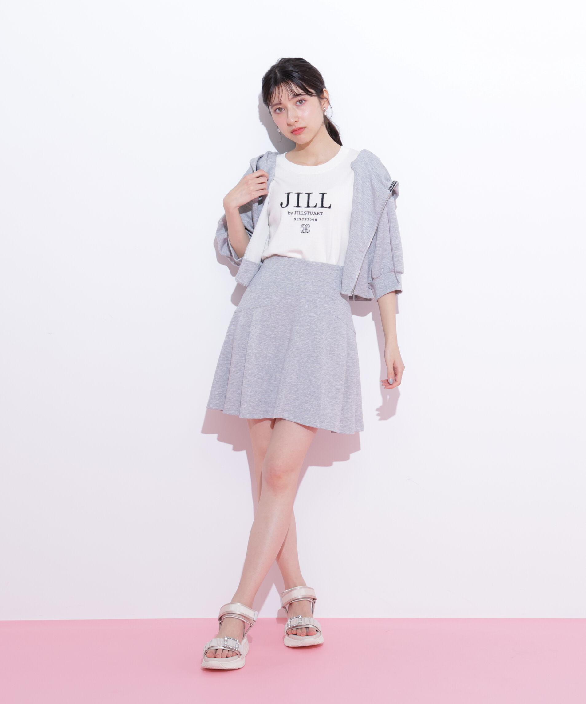  「5分袖ダイバーセットアップパーカー」|Tシャツ・カットソー|