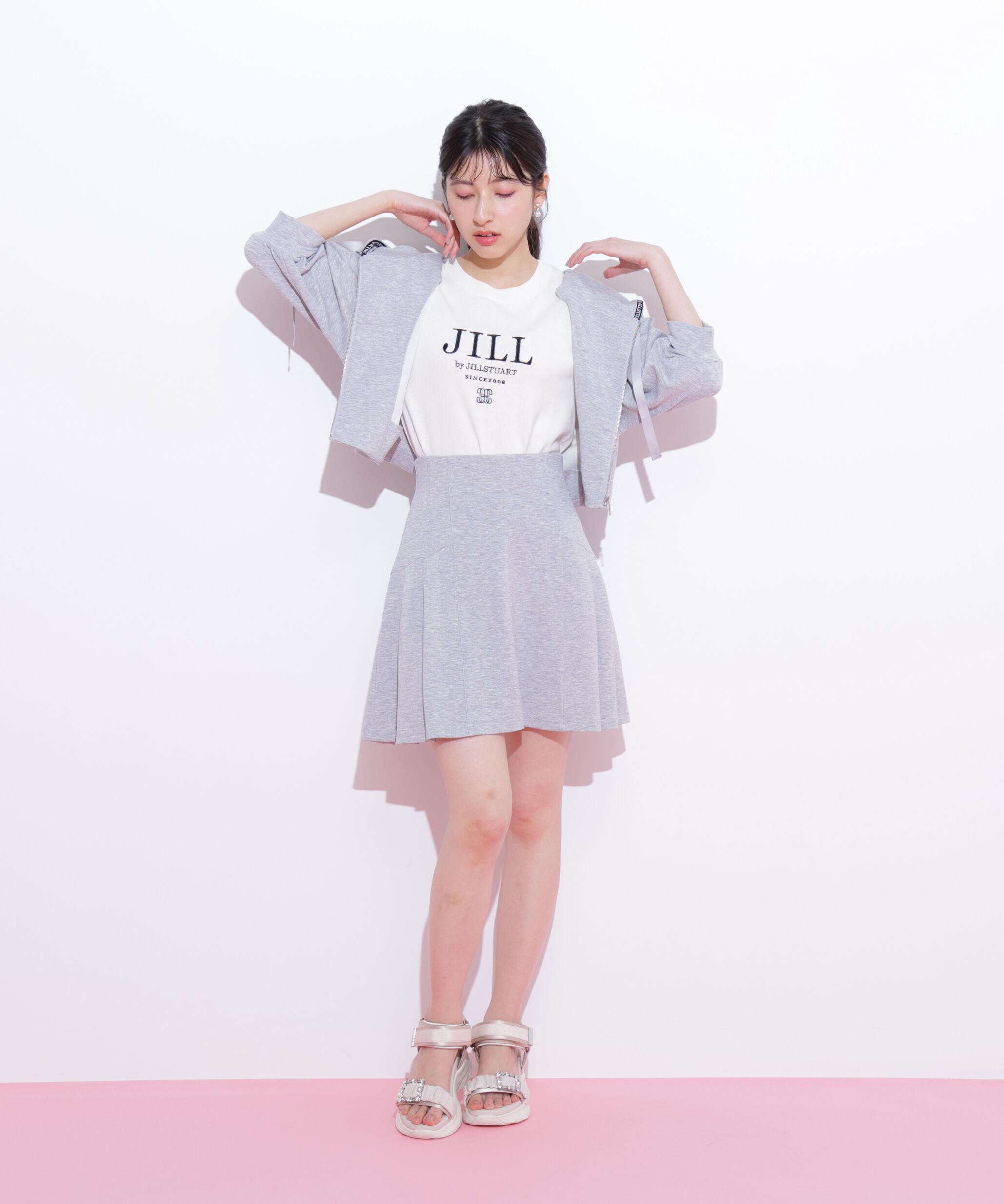  「5分袖ダイバーセットアップパーカー」|Tシャツ・カットソー|