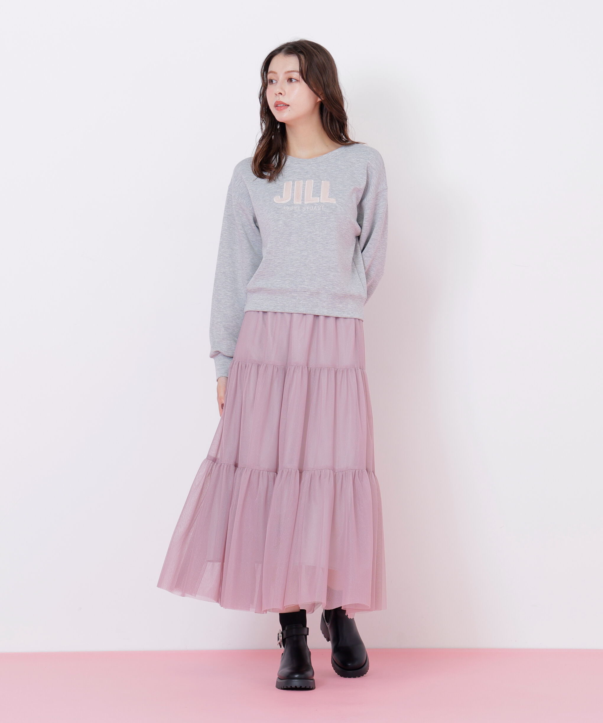  「ラメチュールティアードスカート」|スカート|