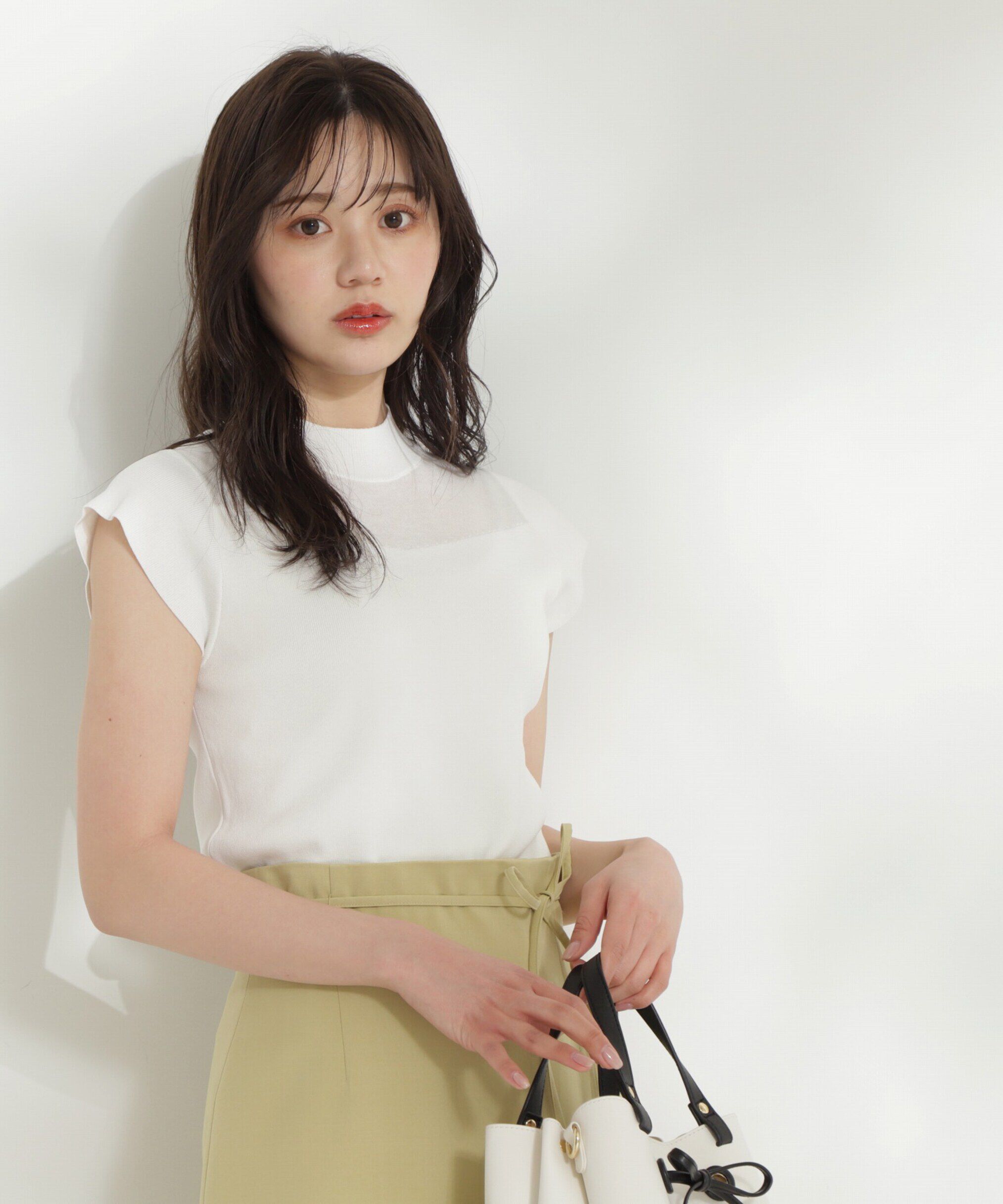 PROPORTION BODY DRESSING「シアー切り替えニット」|ニット・セーター|