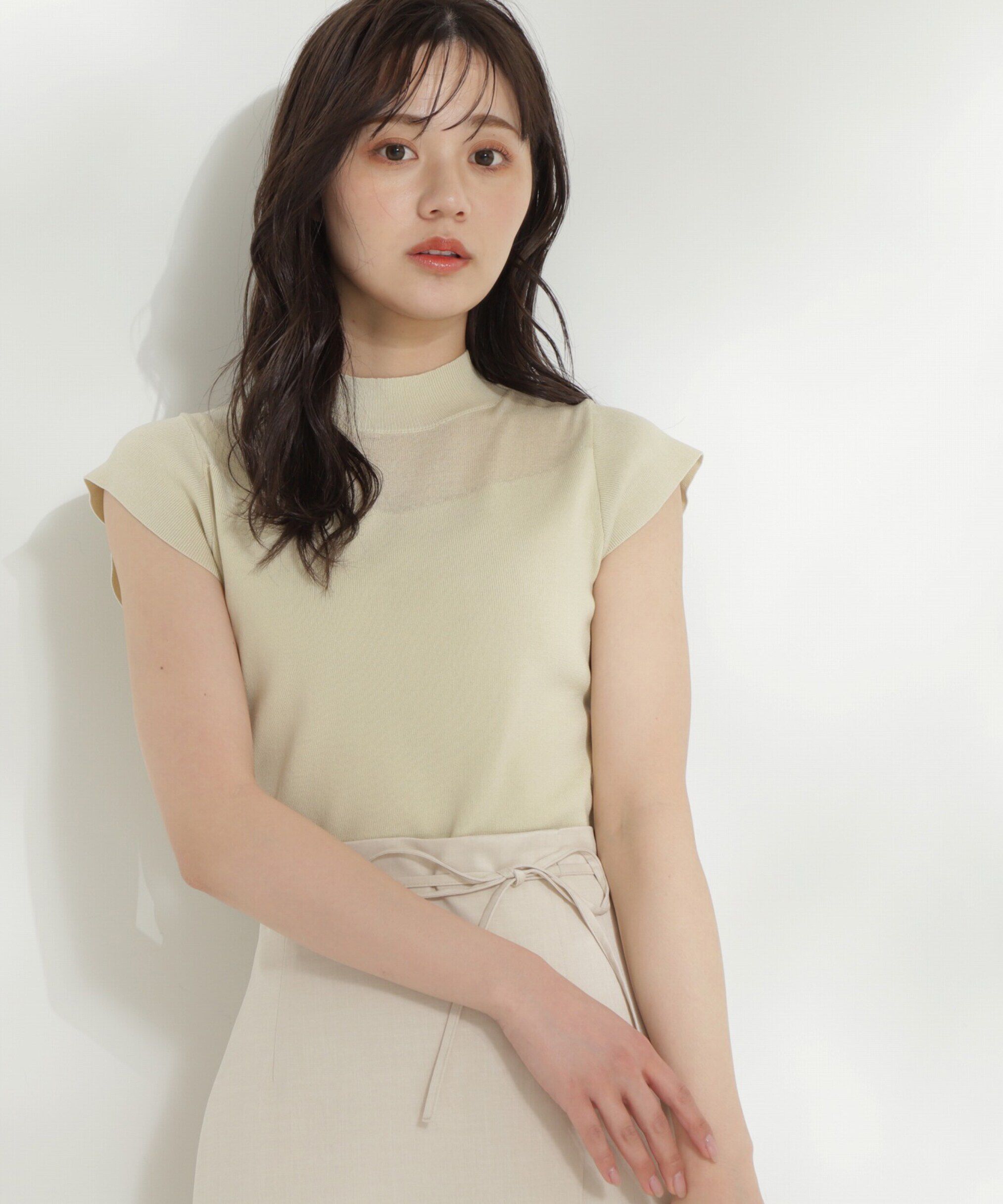 PROPORTION BODY DRESSING「シアー切り替えニット」|ニット・セーター|