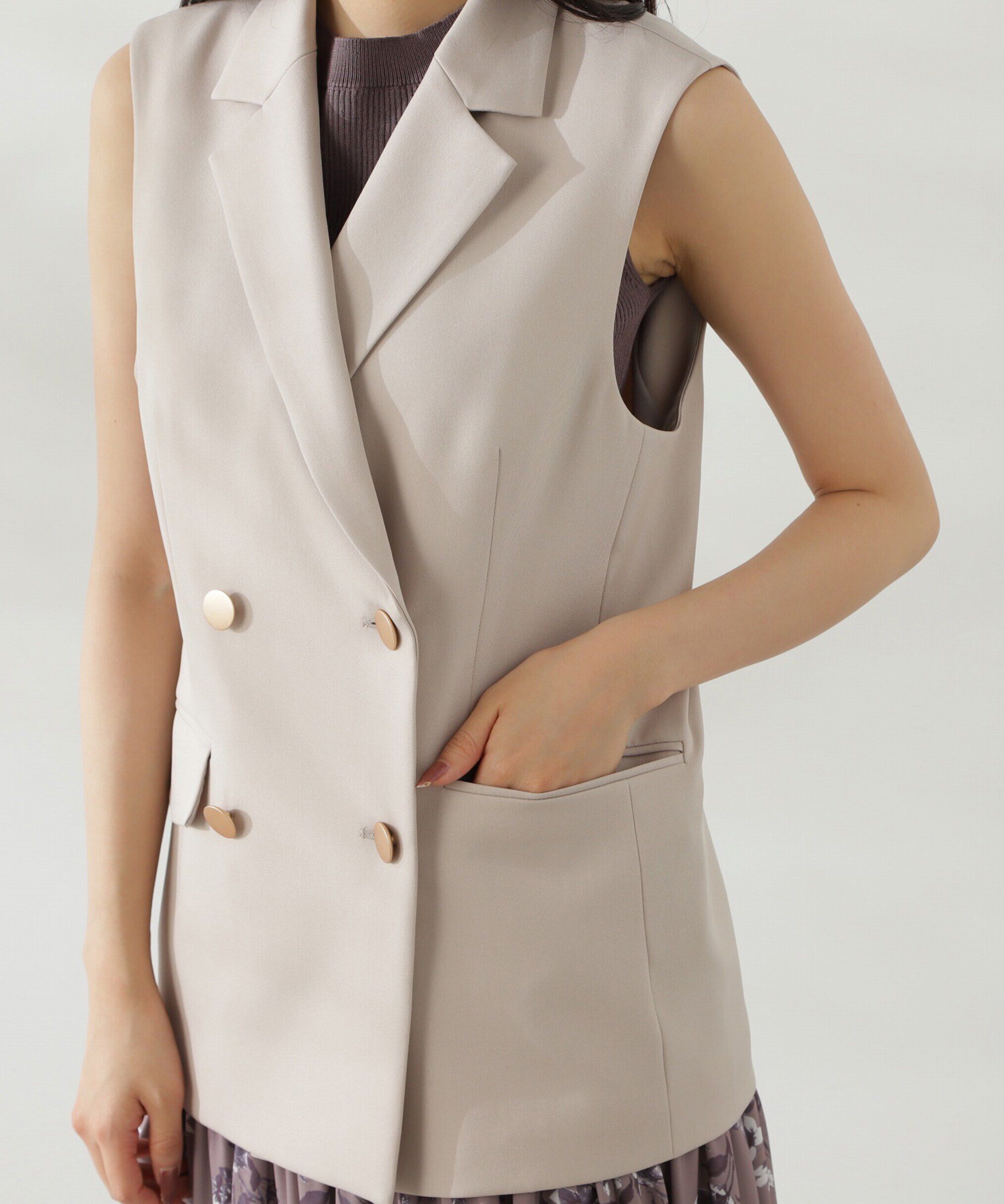 PROPORTION BODY DRESSING「ダブルボタンジレ」|その他|