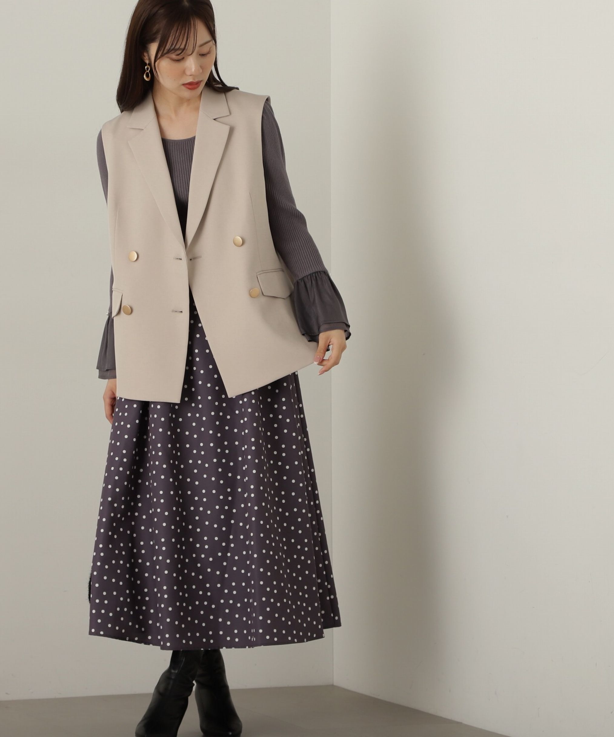 PROPORTION BODY DRESSING「ダブルボタンジレ」|その他|