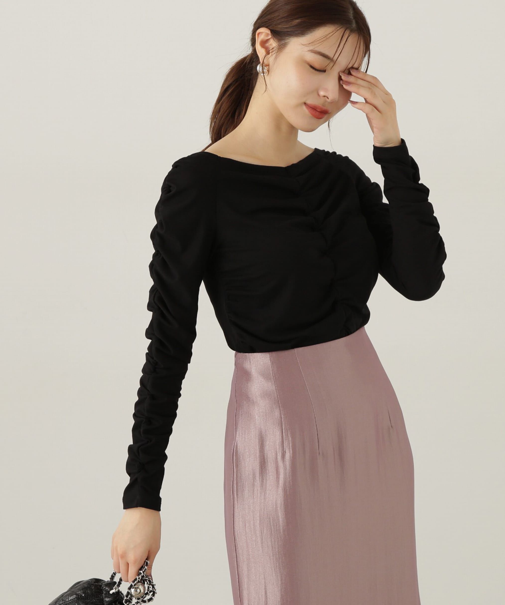 PROPORTION BODY DRESSING「シャーリングロングT」|Tシャツ・カットソー|