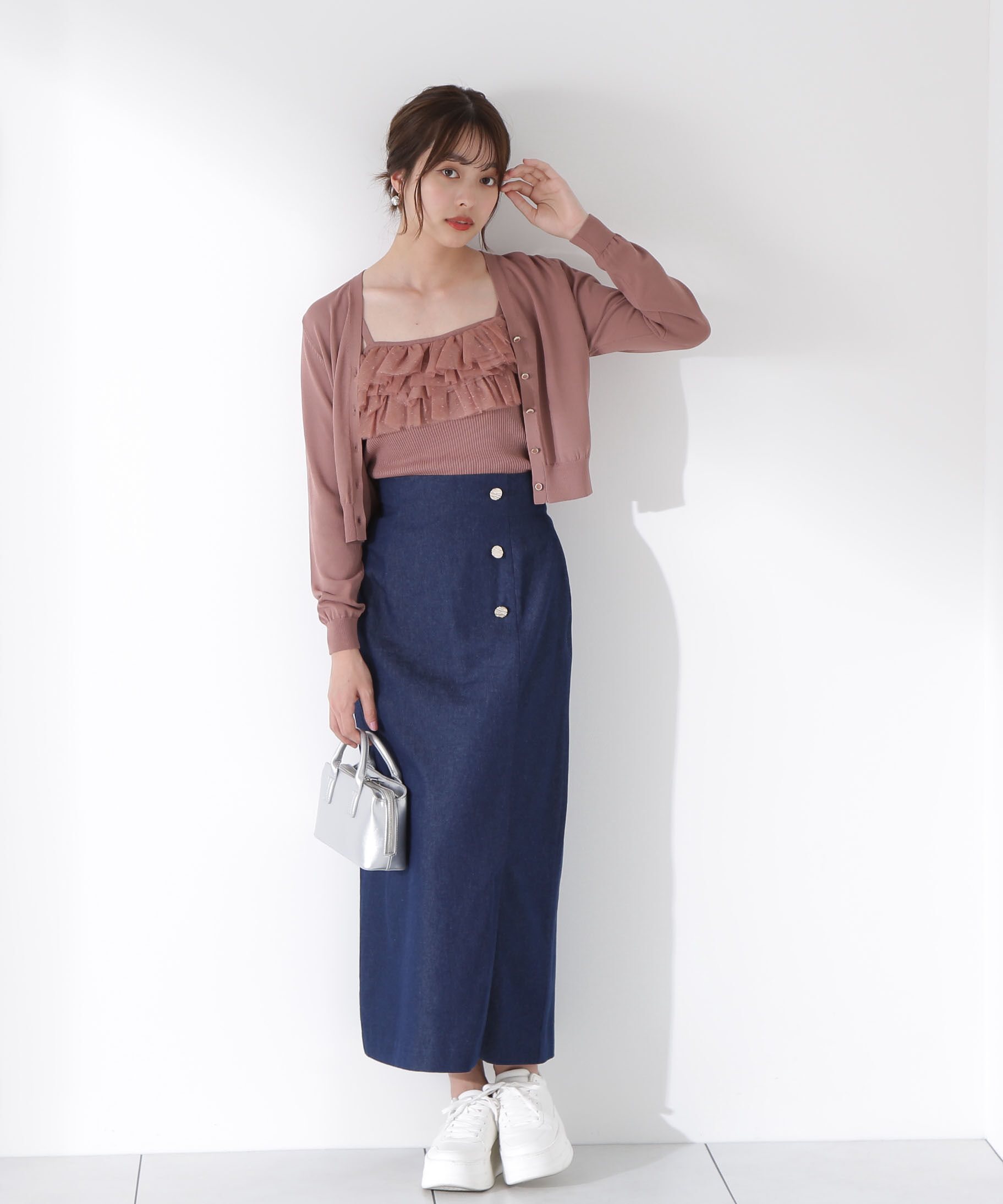 PROPORTION BODY DRESSING「チュール付きニットアンサンブル」|ニット・セーター|