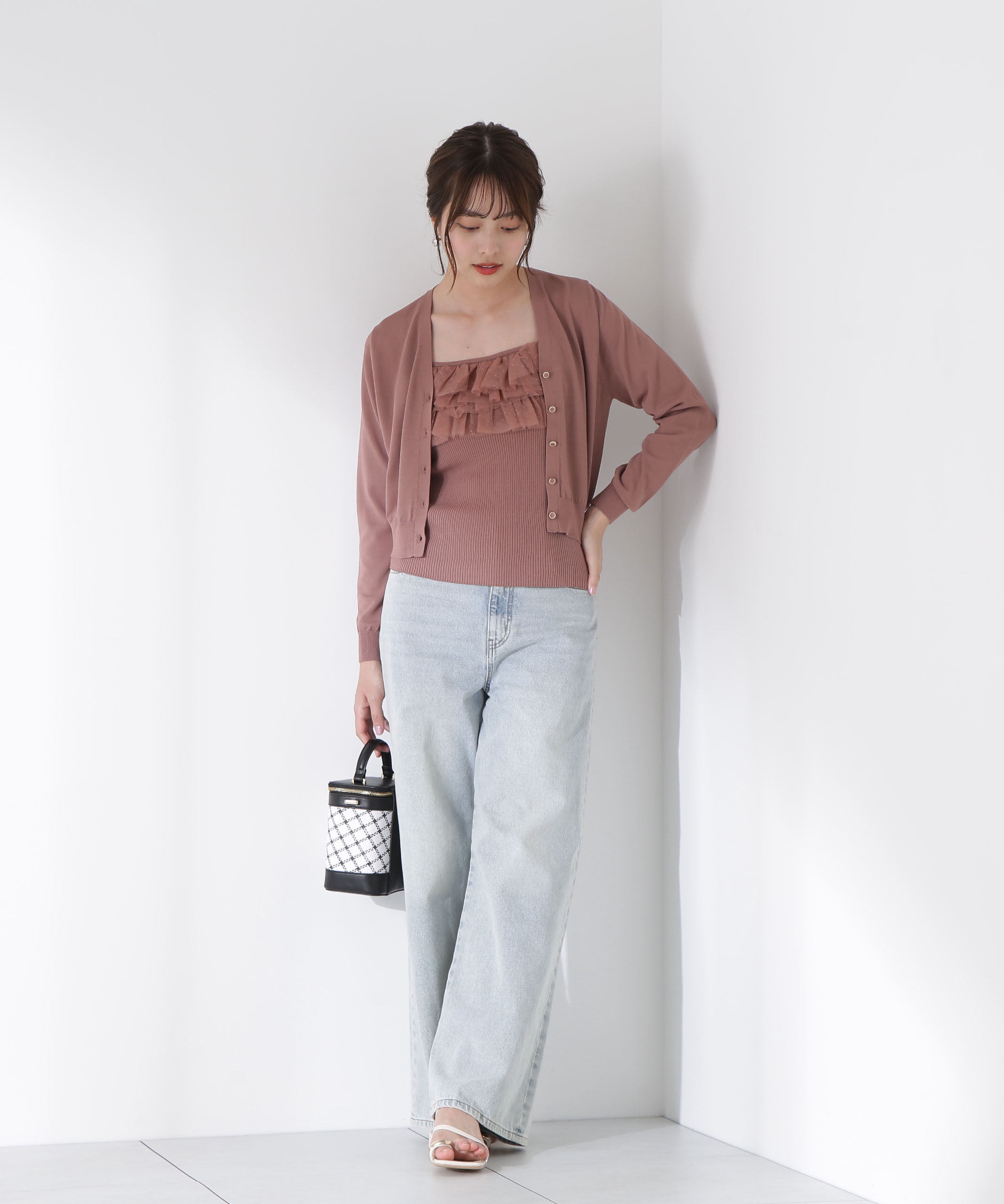 PROPORTION BODY DRESSING「チュール付きニットアンサンブル」|ニット・セーター|