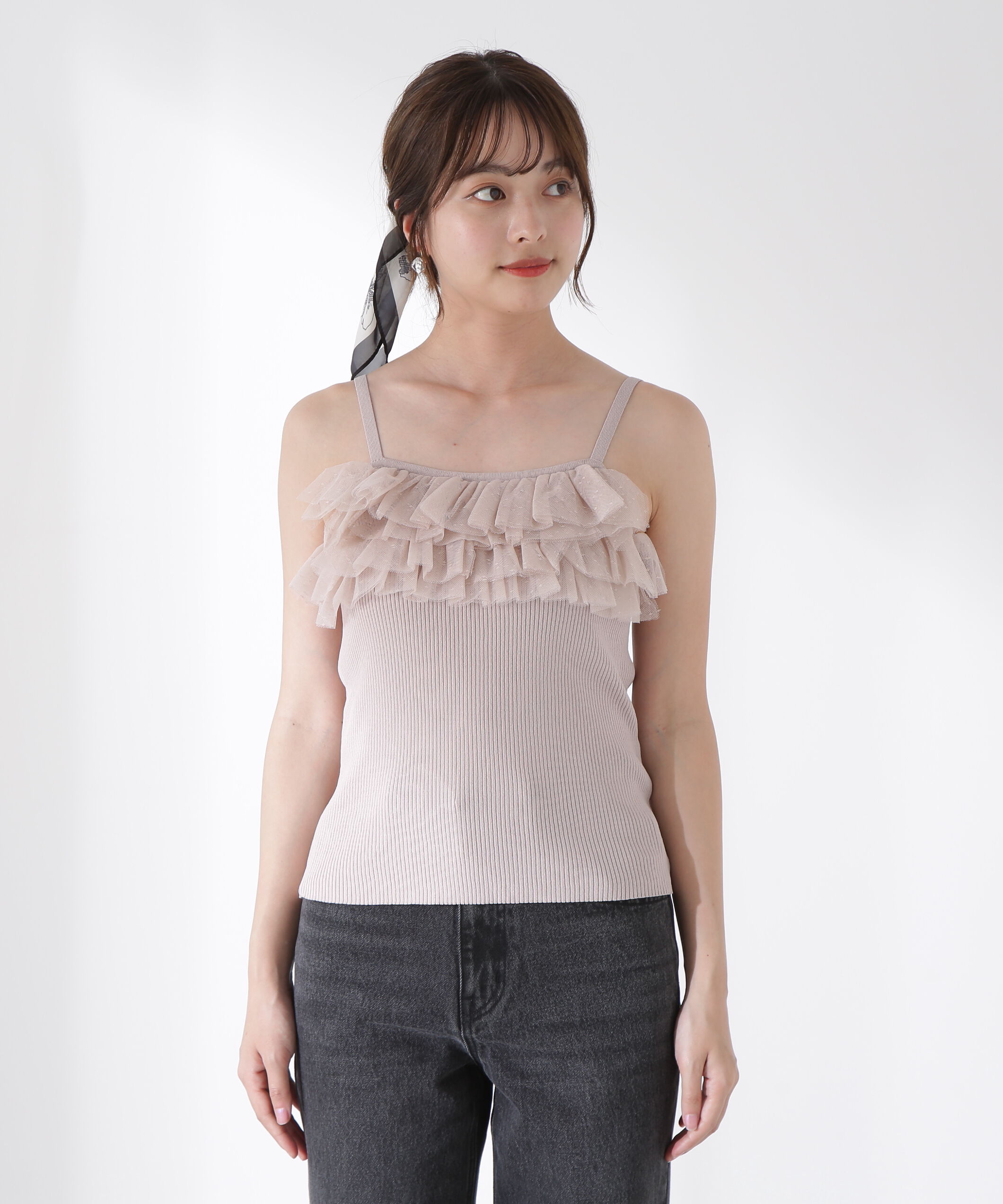 PROPORTION BODY DRESSING「チュール付きニットアンサンブル」|ニット・セーター|