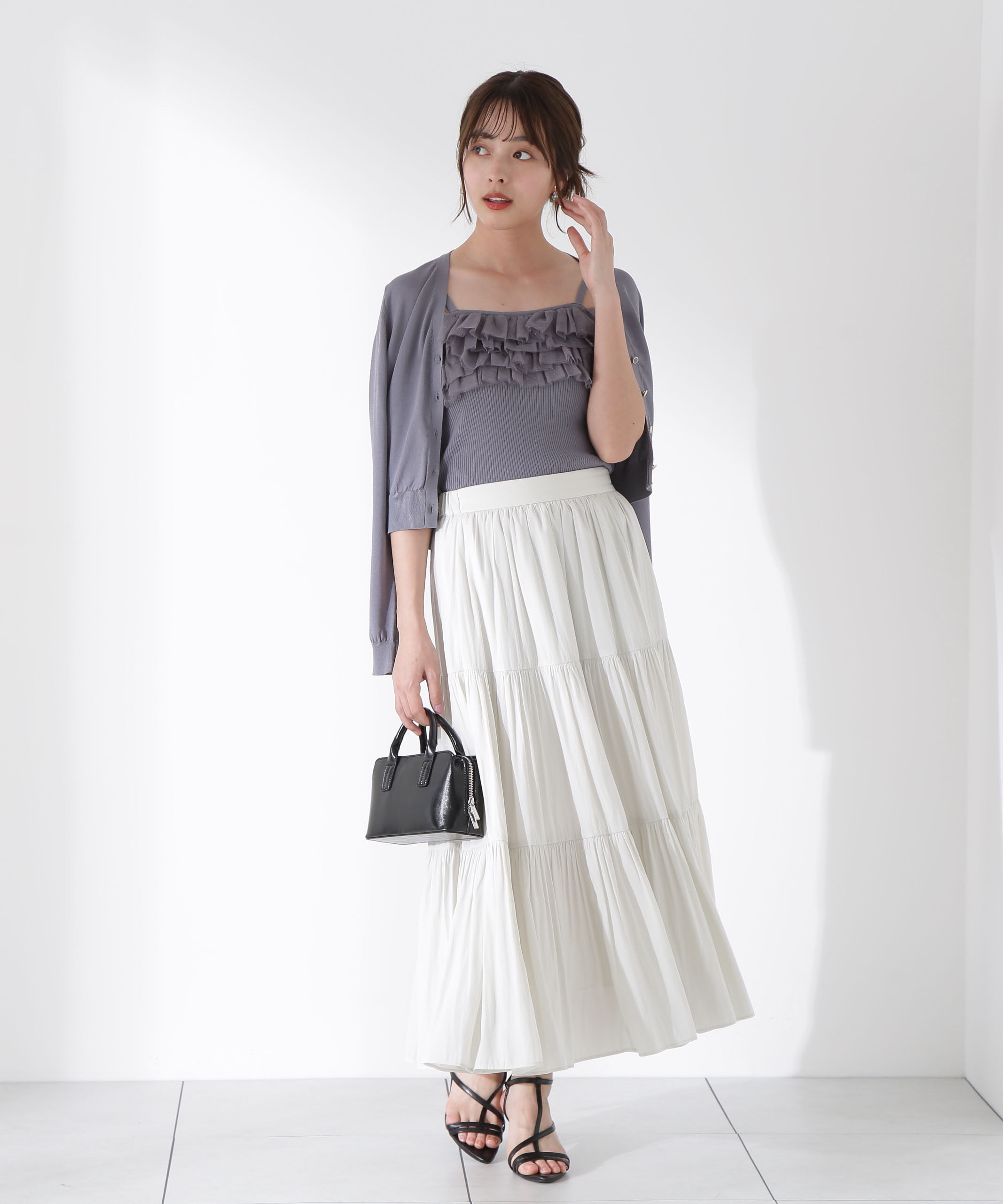 PROPORTION BODY DRESSING「チュール付きニットアンサンブル」|ニット・セーター|