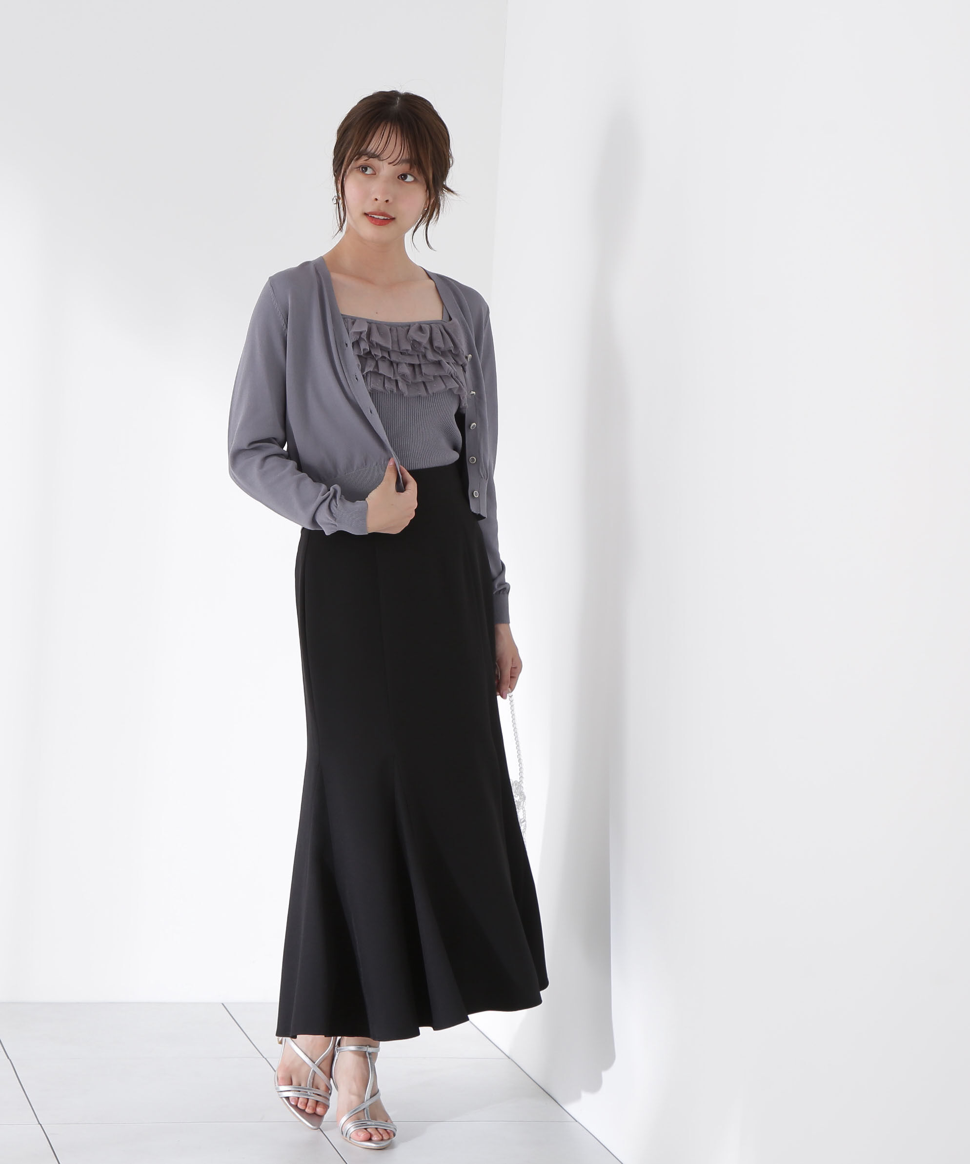 PROPORTION BODY DRESSING「チュール付きニットアンサンブル」|ニット・セーター|