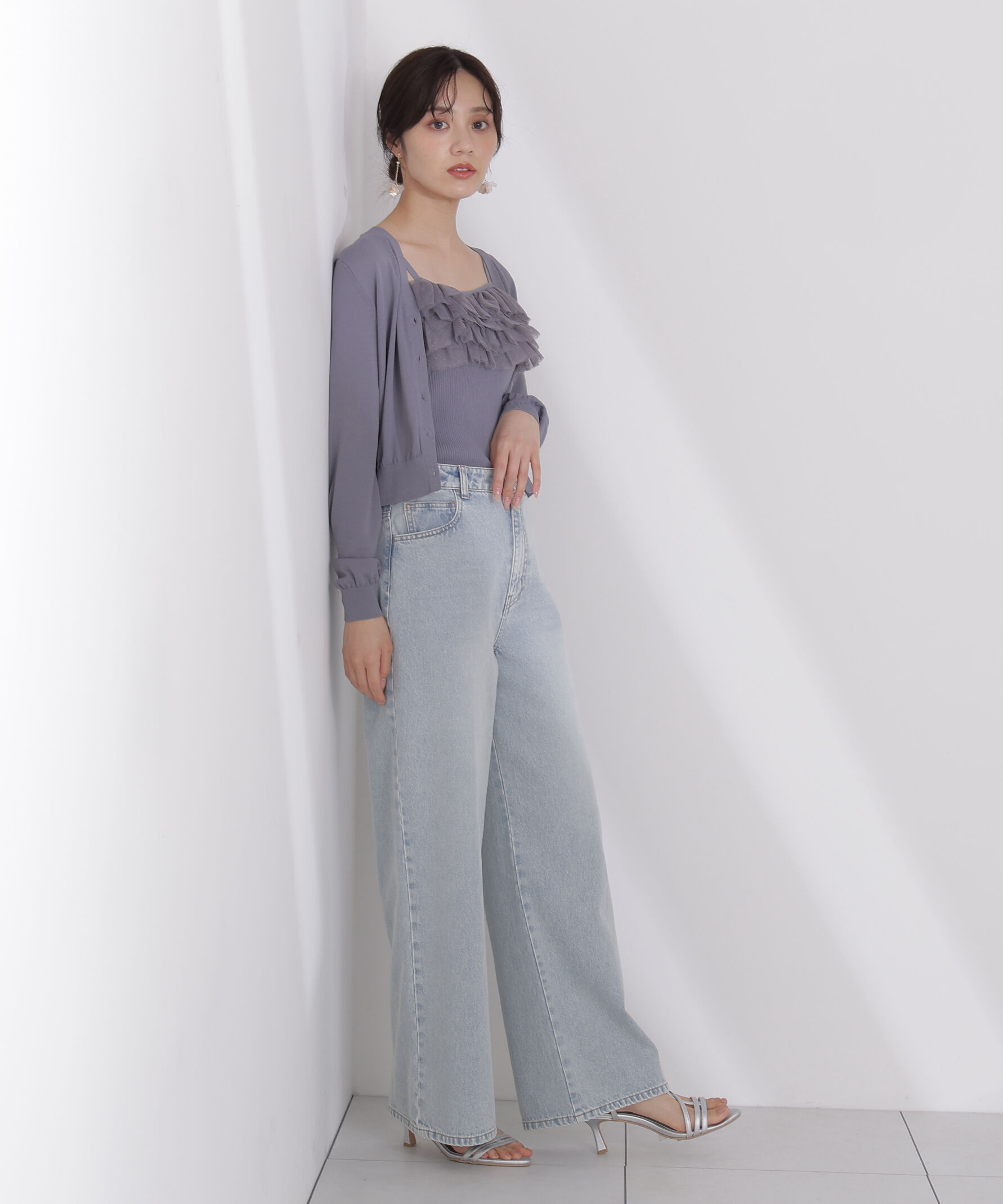 PROPORTION BODY DRESSING「チュール付きニットアンサンブル」|ニット・セーター|