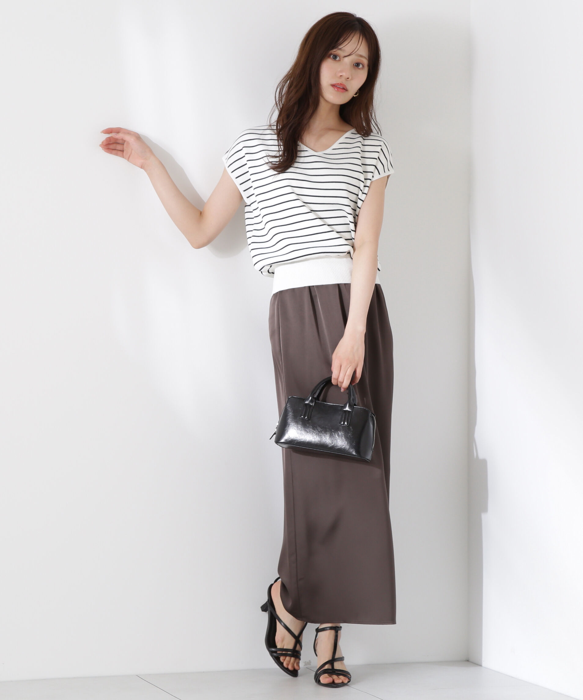 PROPORTION BODY DRESSING「Vネック総針ニット」|ニット・セーター|