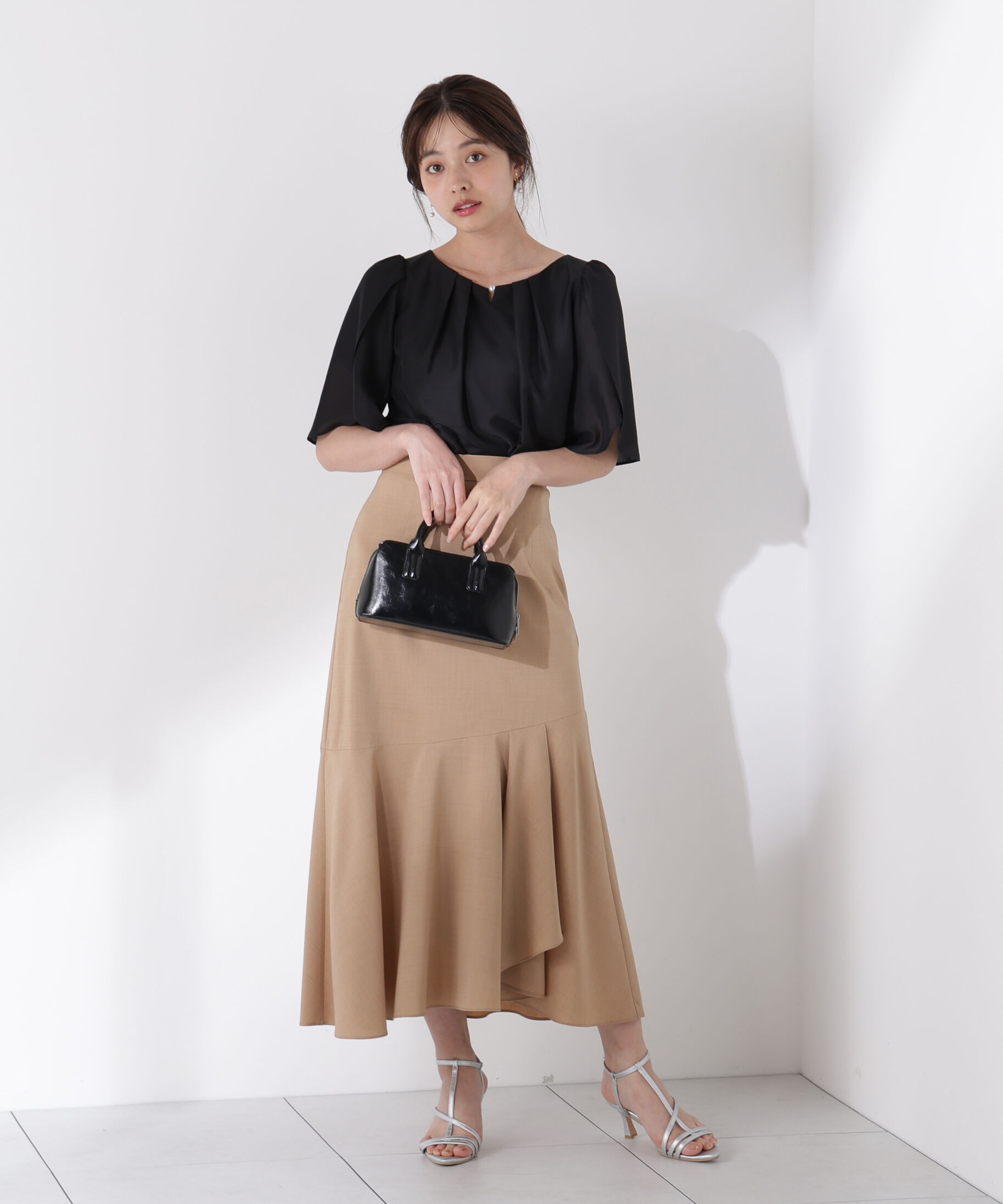 PROPORTION BODY DRESSING「パールポイントフレアスリーブブラウス」|シャツ・ブラウス|