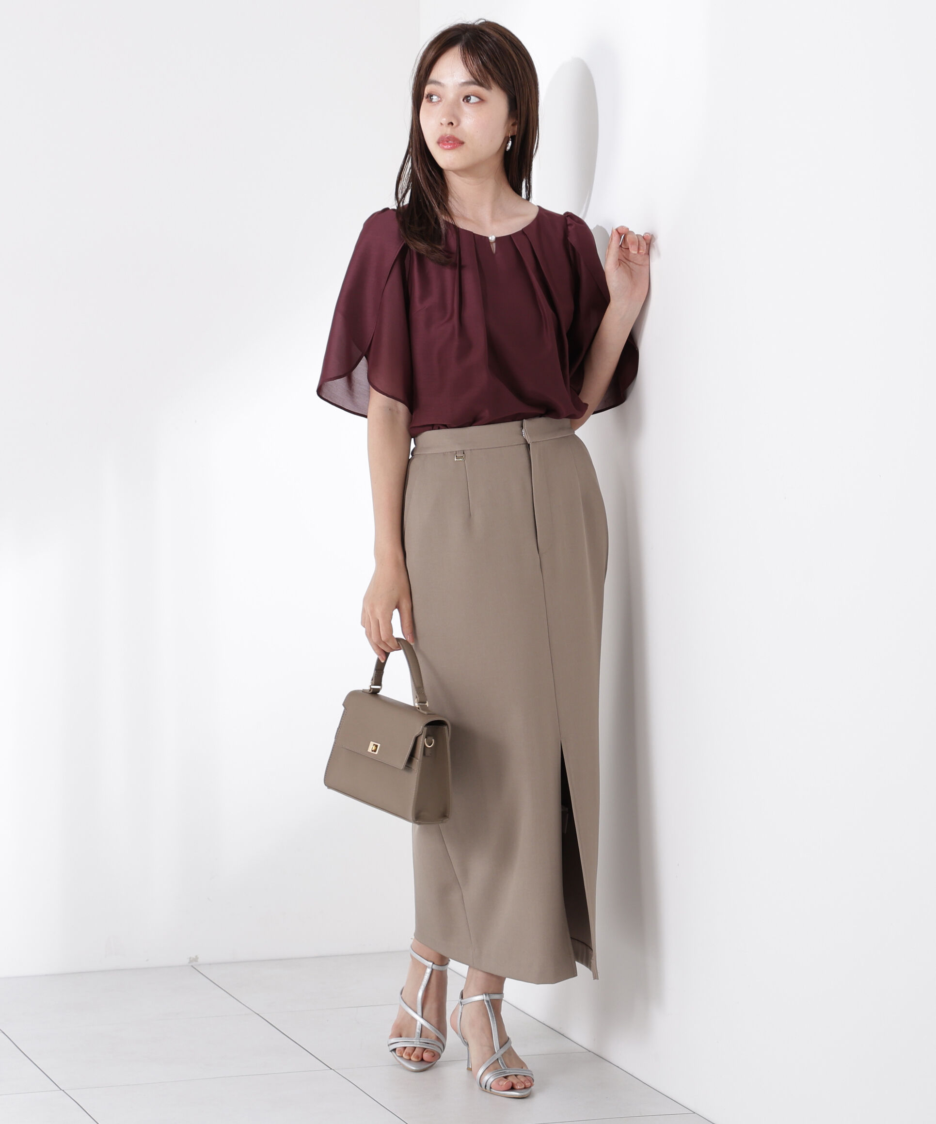 PROPORTION BODY DRESSING「パールポイントフレアスリーブブラウス」|シャツ・ブラウス|