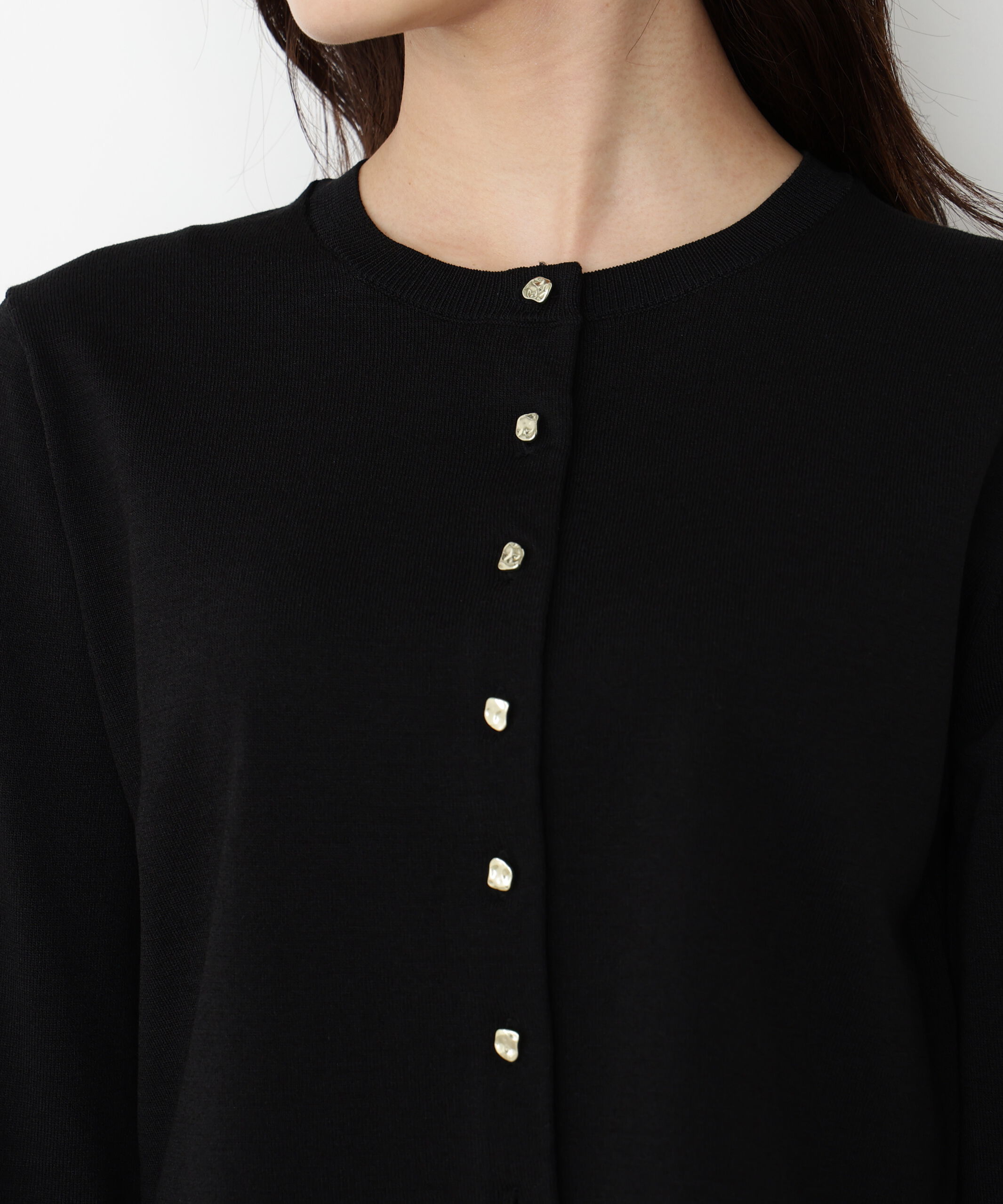 PROPORTION BODY DRESSING「＜ハンドウォッシャブル＞ゴールド釦カーディガン 25AW」|カーディガン|