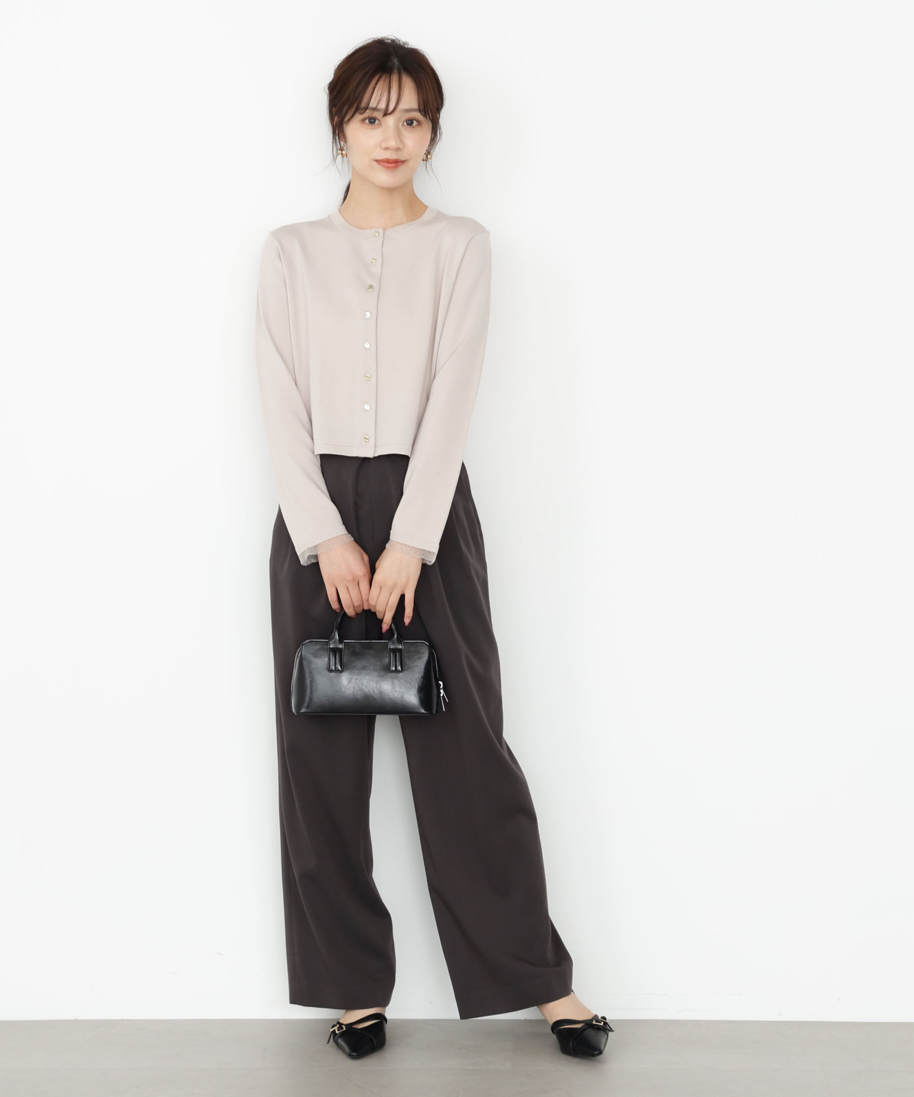 PROPORTION BODY DRESSING「＜ハンドウォッシャブル＞ゴールド釦カーディガン 25AW」|カーディガン|