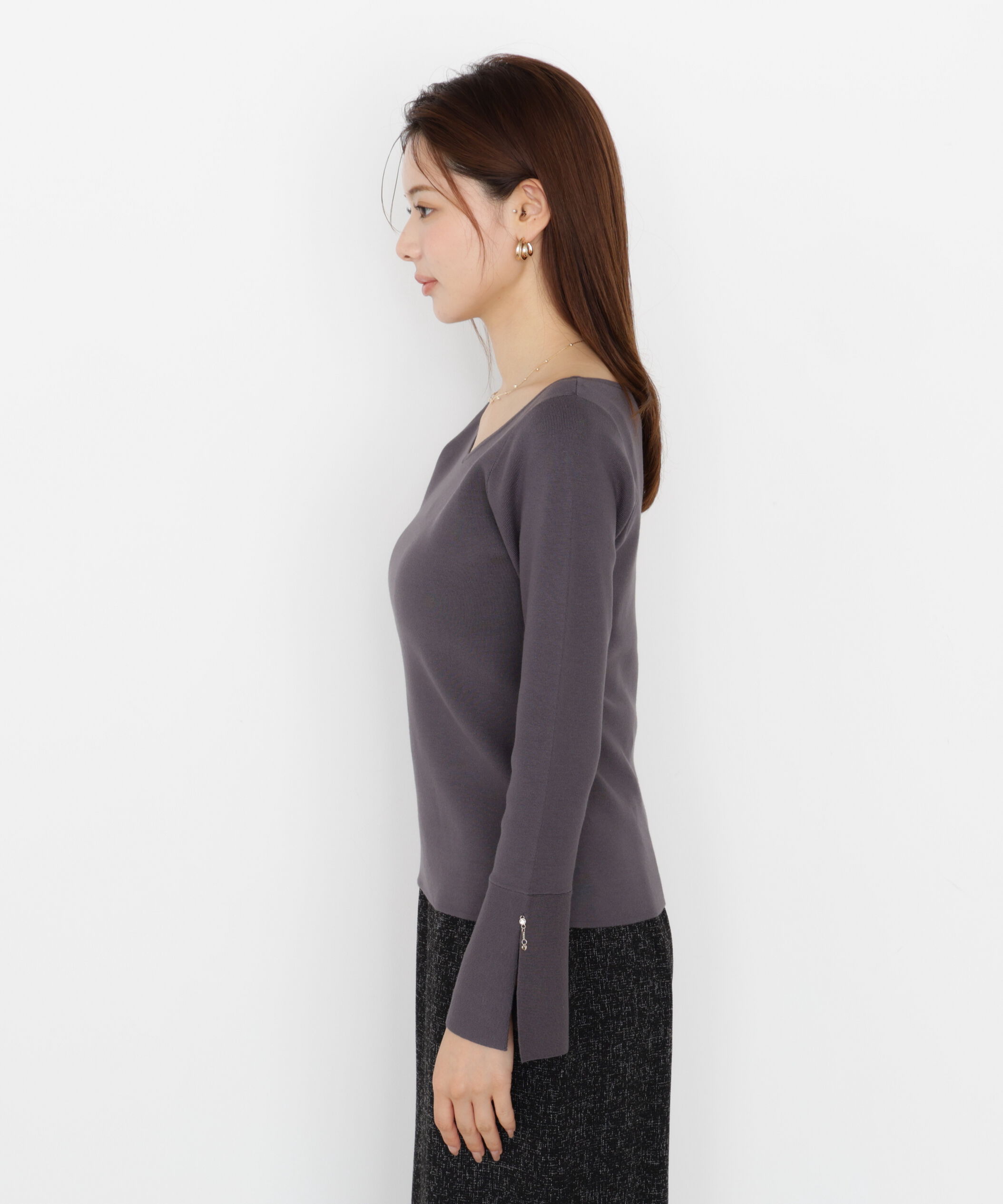 PROPORTION BODY DRESSING「チャームスリーブニット 25AW」|ニット・セーター|