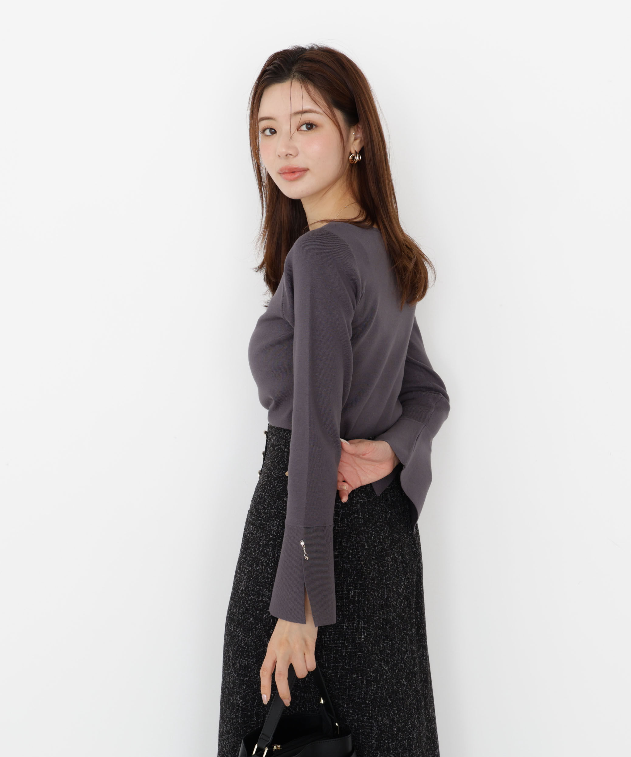 PROPORTION BODY DRESSING「チャームスリーブニット 25AW」|ニット・セーター|