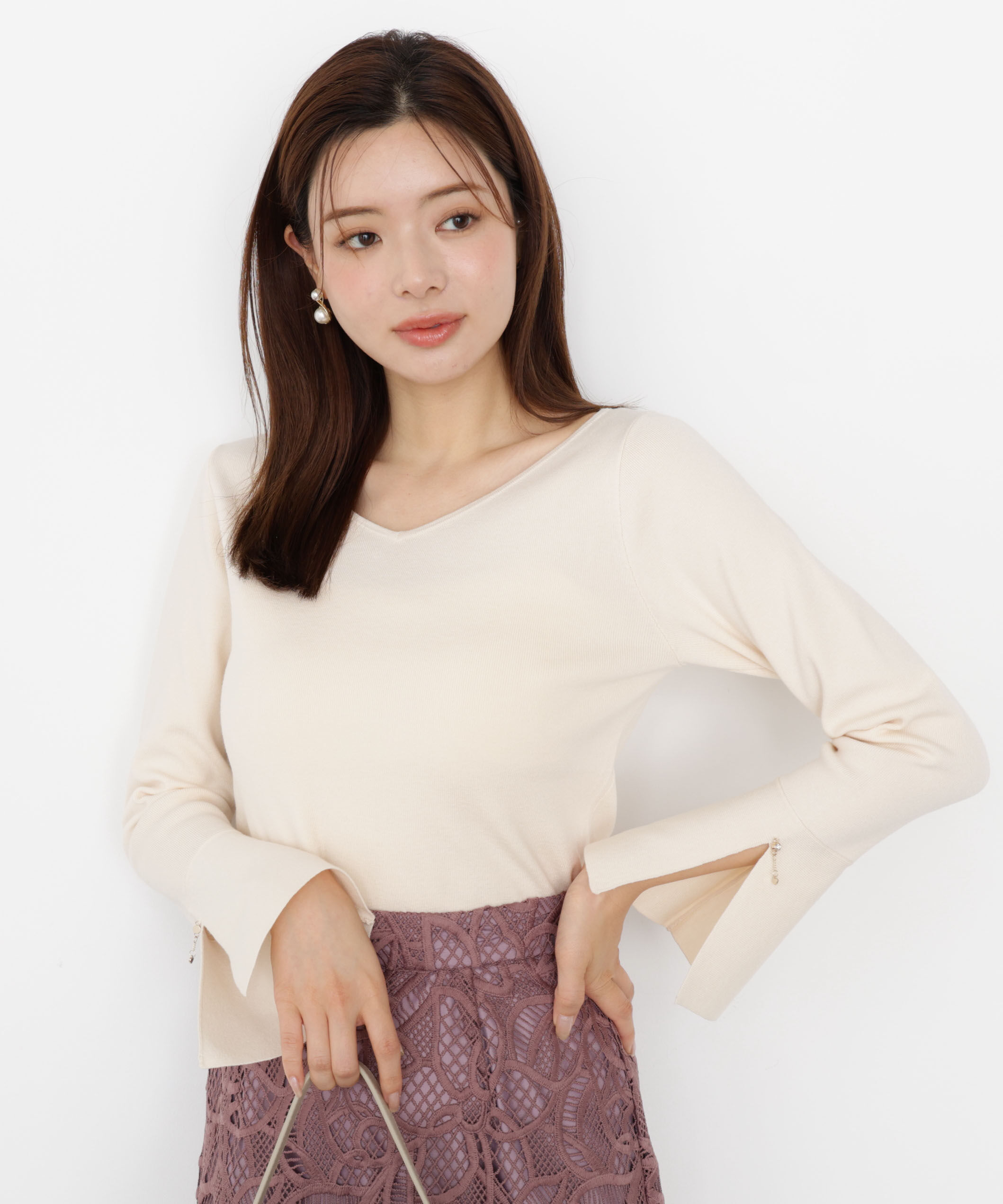 PROPORTION BODY DRESSING「チャームスリーブニット 25AW」|ニット・セーター|