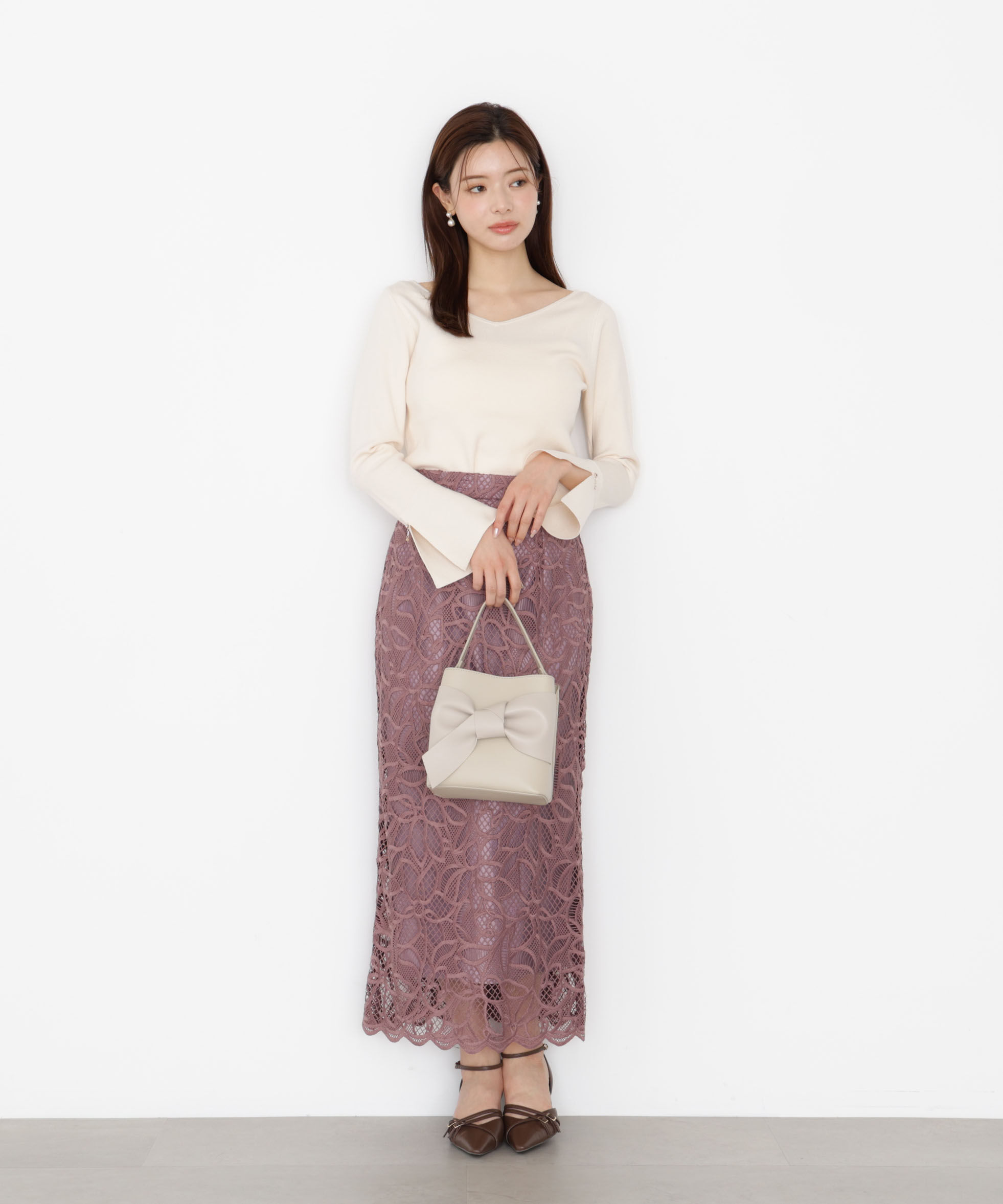 PROPORTION BODY DRESSING「チャームスリーブニット 25AW」|ニット・セーター|