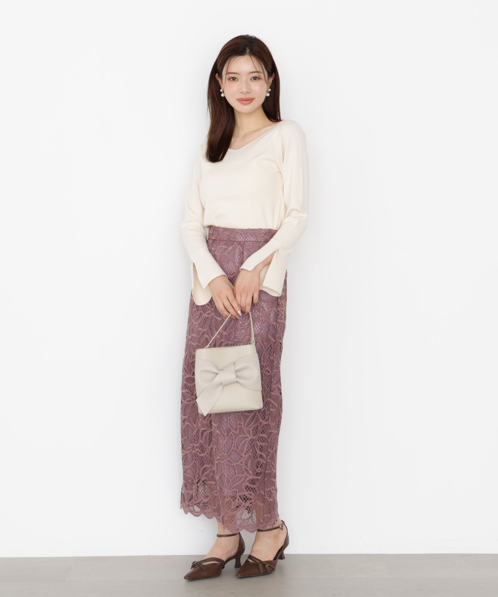 PROPORTION BODY DRESSING「チャームスリーブニット 25AW」|ニット・セーター|