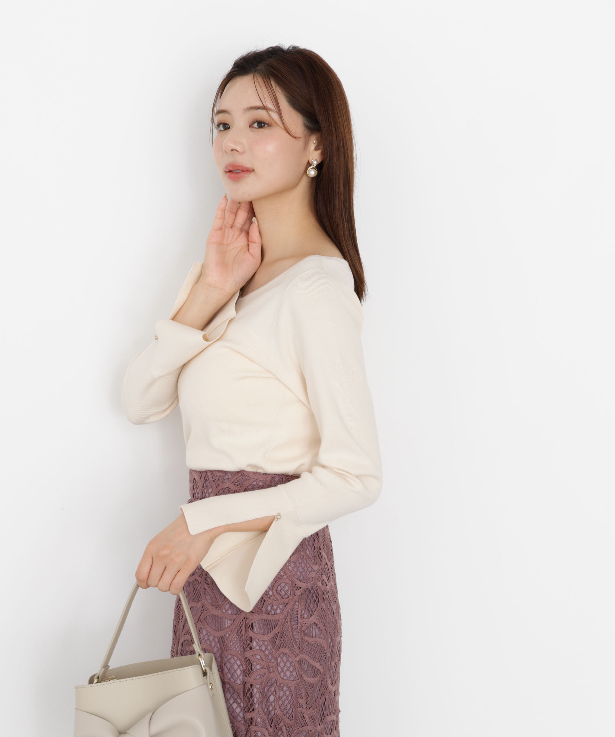 PROPORTION BODY DRESSING「チャームスリーブニット 25AW」|ニット・セーター|