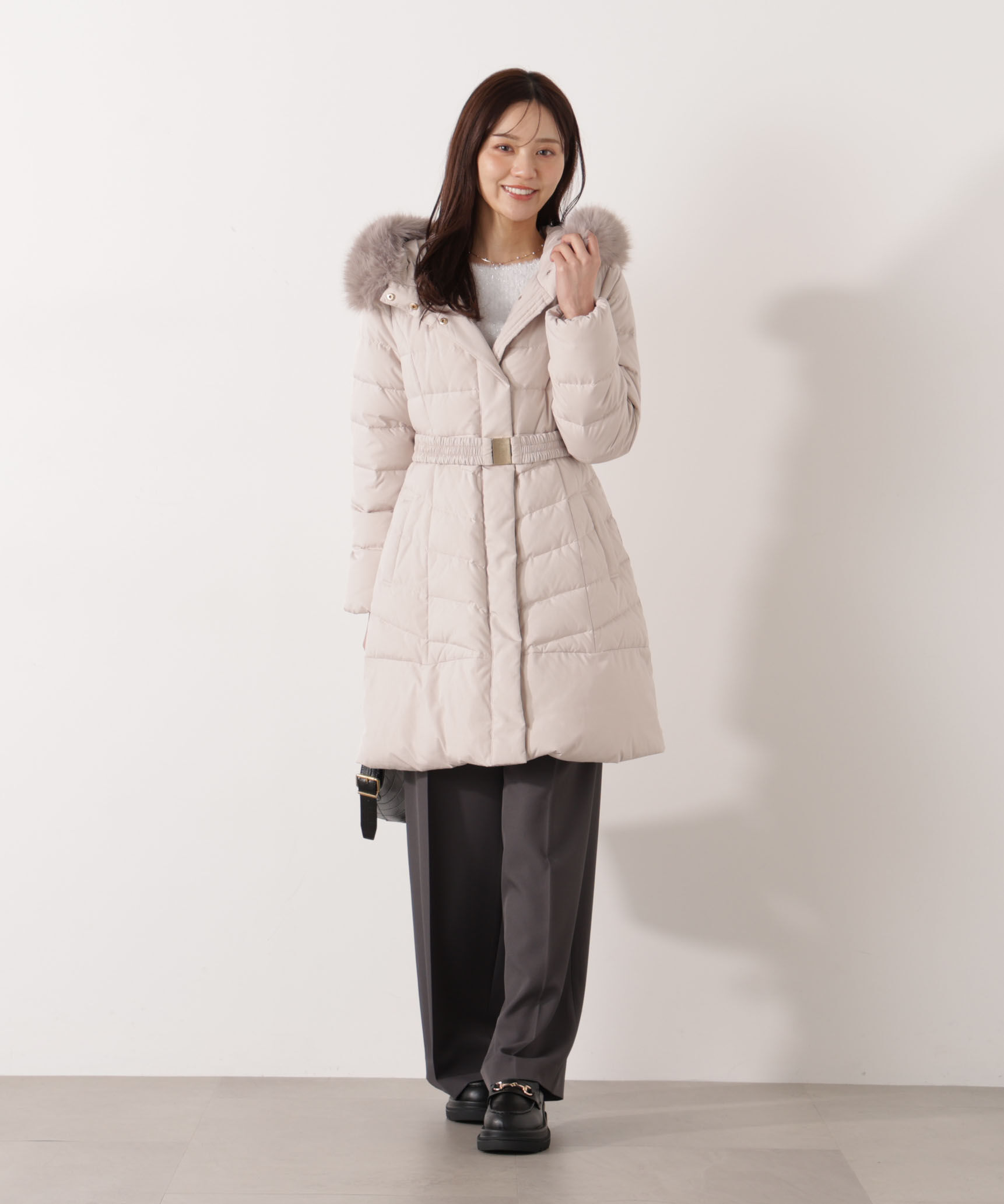 PROPORTION BODY DRESSING「ベルト付ダウン 25AW」|その他|