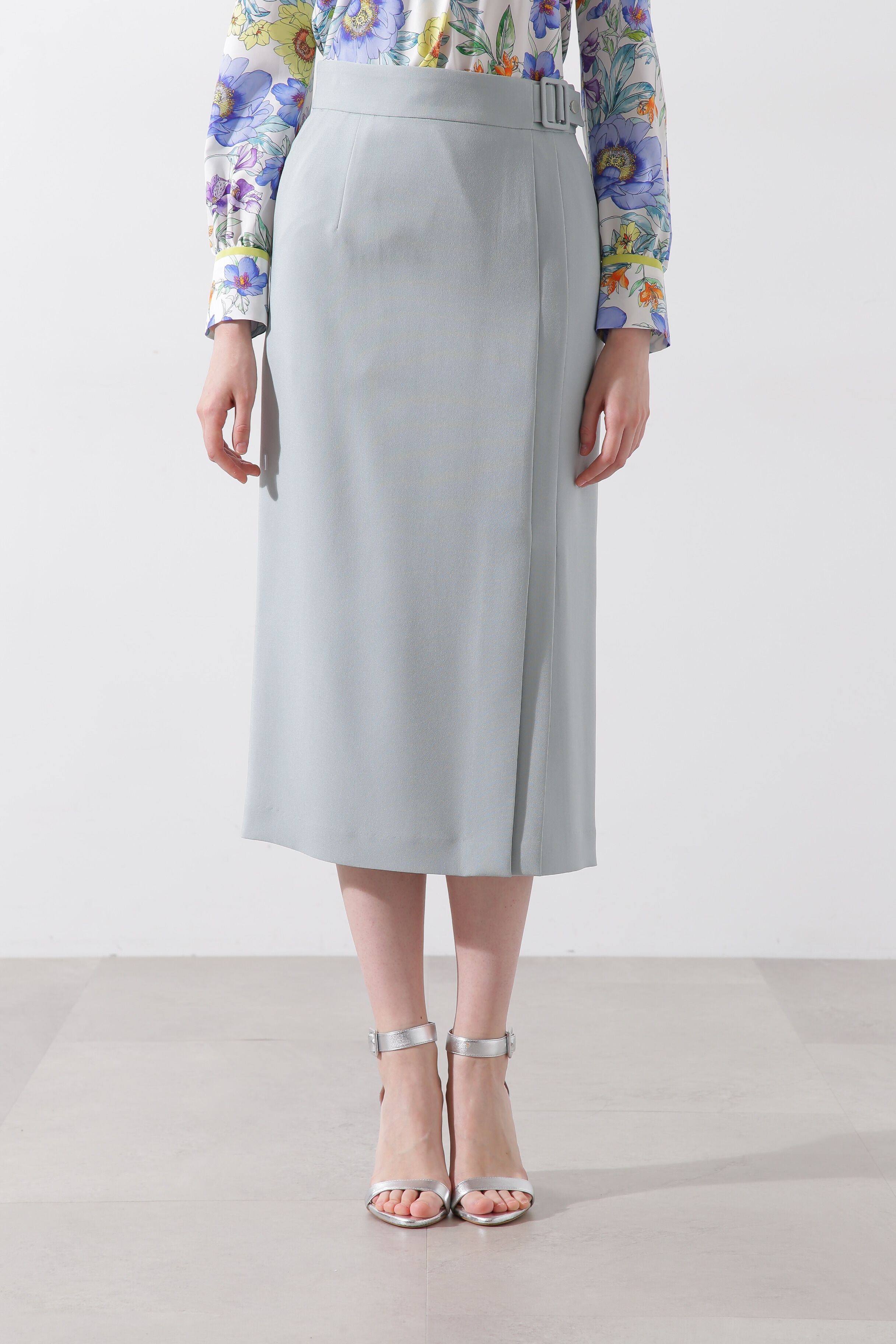  「◆オックススカート」|スカート|サックスブル 2