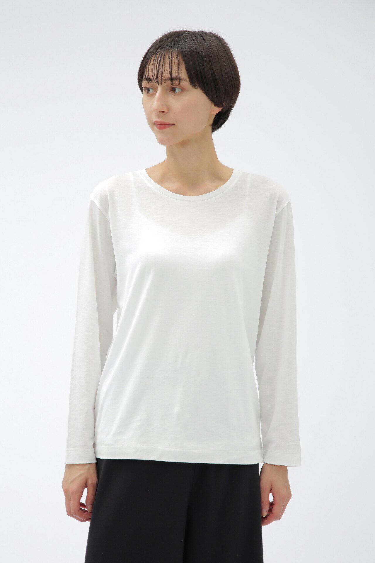 MARGARET HOWELL HOUSEHOLDGOODS「SUPERFINE COTTON JERSEY」|Tシャツ・カットソー|WHITE